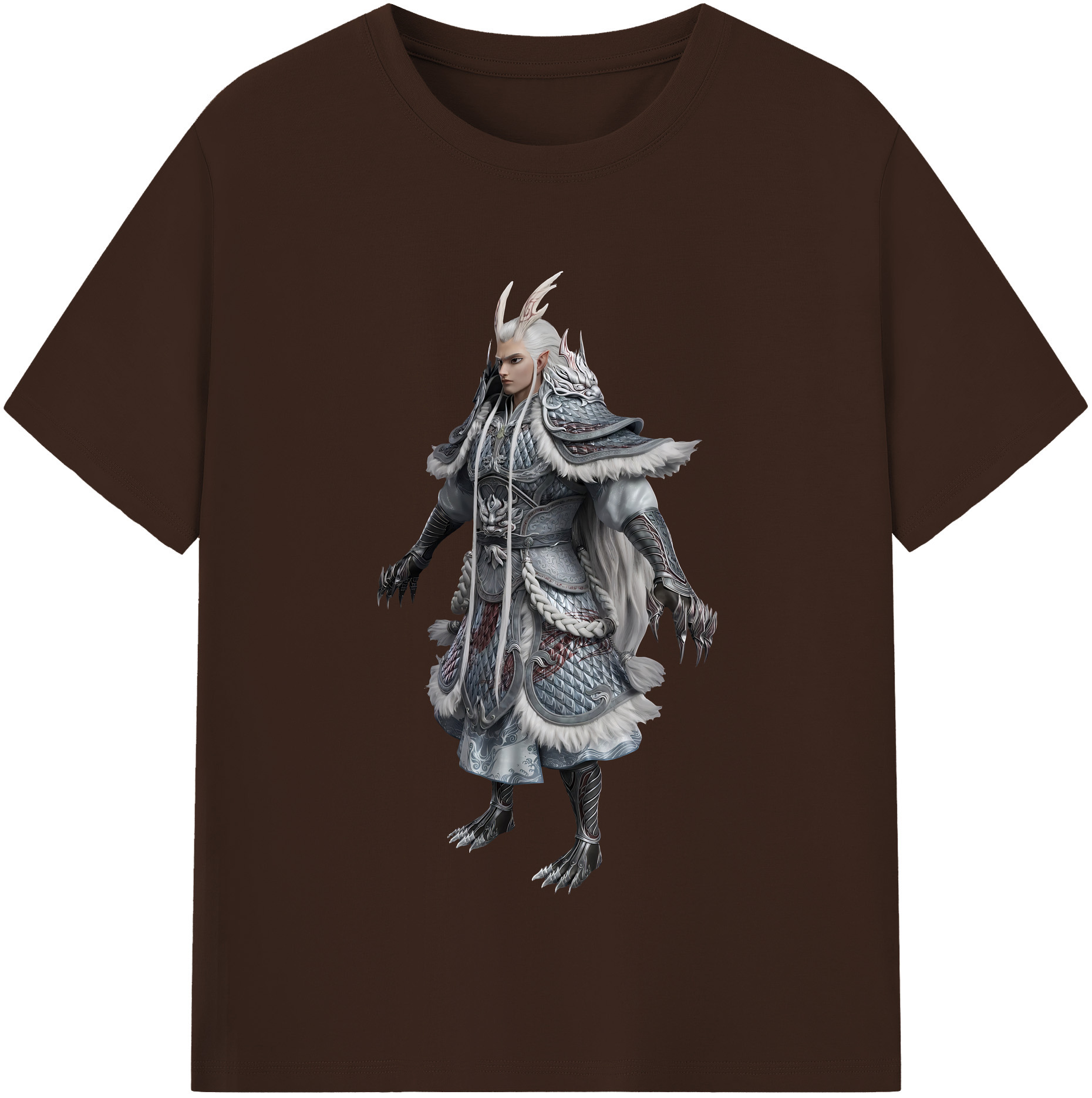 （画像用） Ne Zha 2 ナタ 魔童の大暴れ 綿100％半袖Tシャツ（フロントプリント）