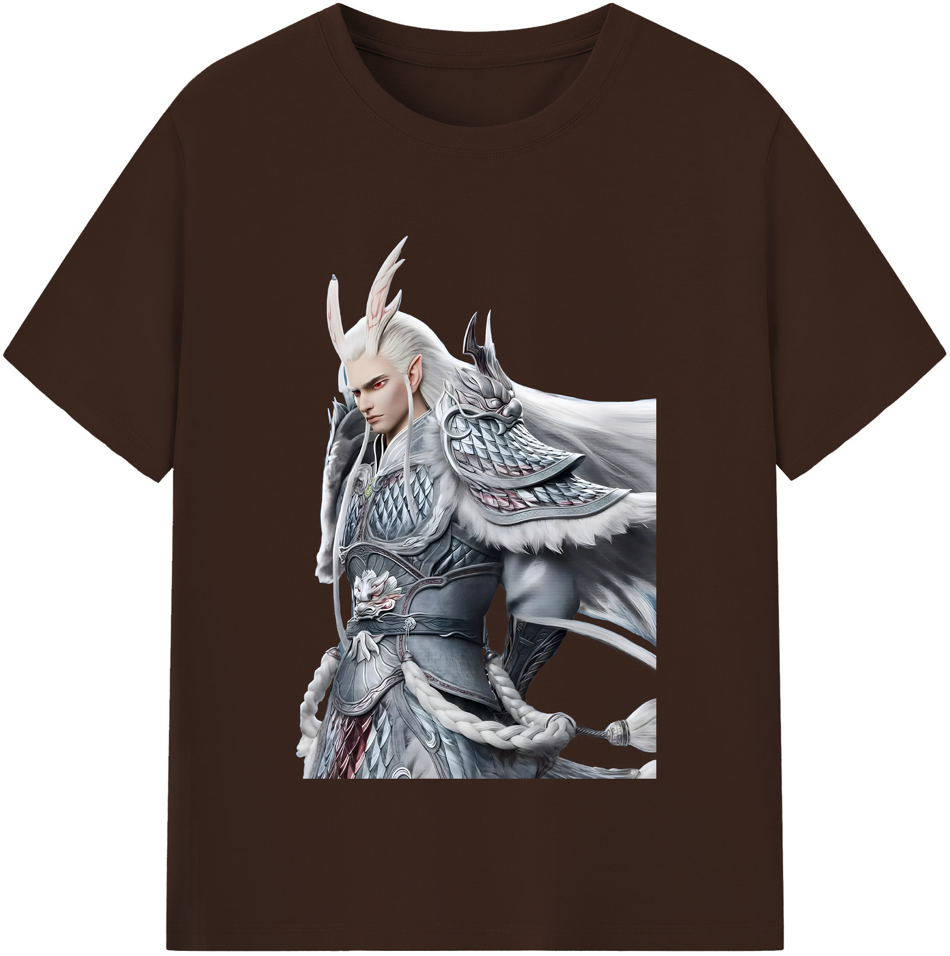 （画像用） Ne Zha 2 ナタ 魔童の大暴れ 綿100％半袖Tシャツ（フロントプリント）