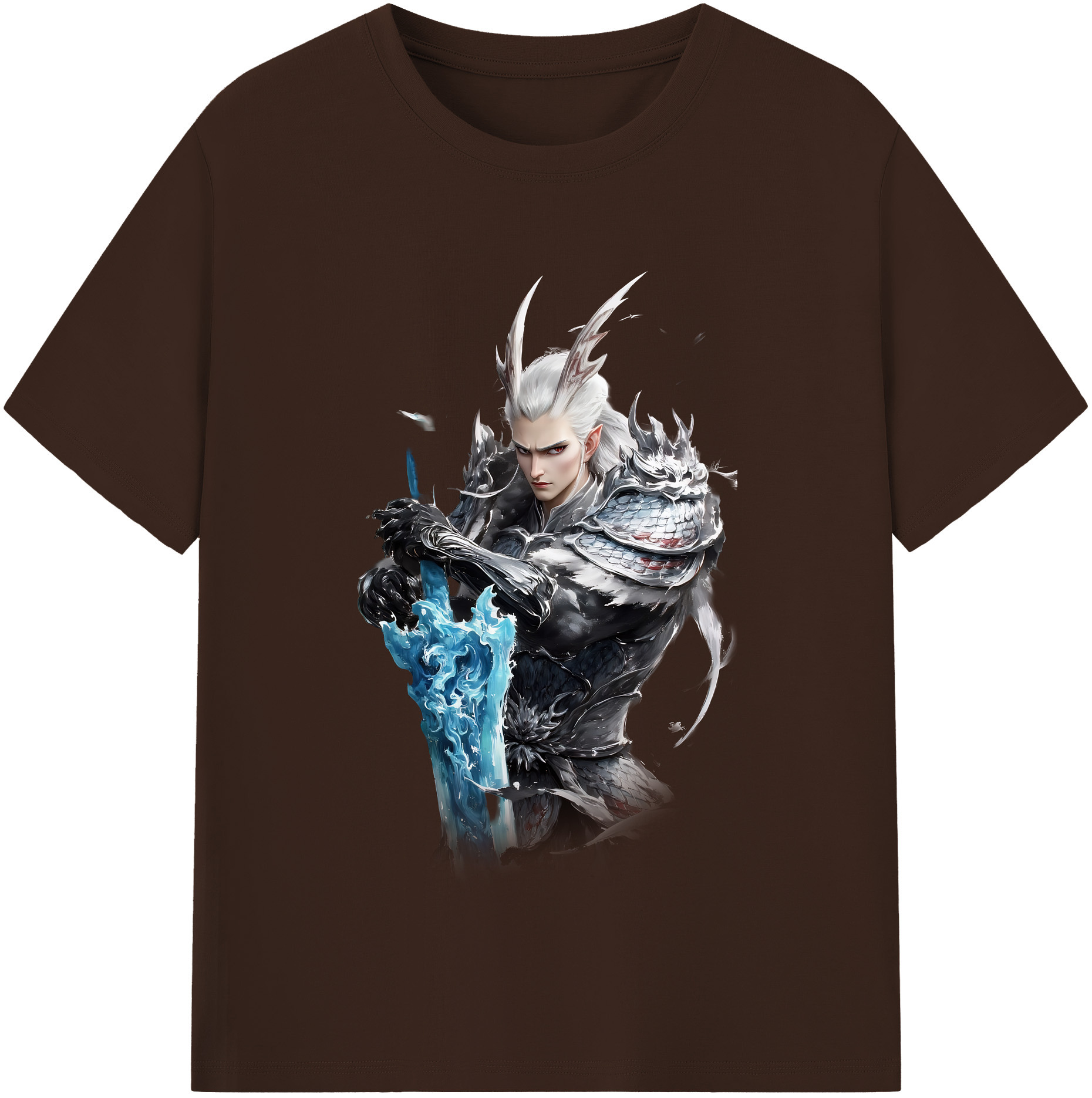 （画像用） Ne Zha 2 ナタ 魔童の大暴れ 綿100％半袖Tシャツ（フロントプリント）