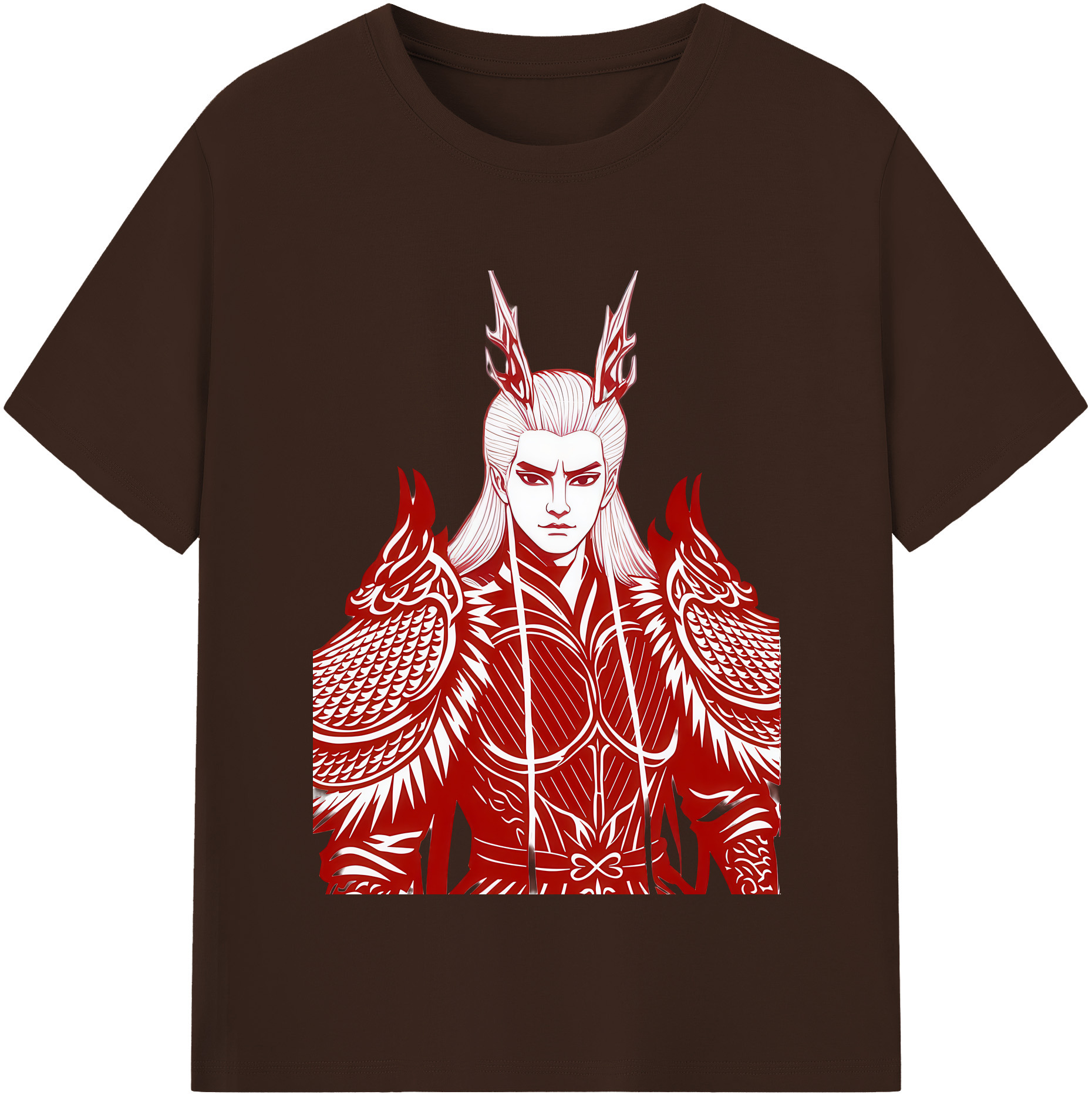 （画像用） Ne Zha 2 ナタ 魔童の大暴れ 綿100％半袖Tシャツ（フロントプリント）