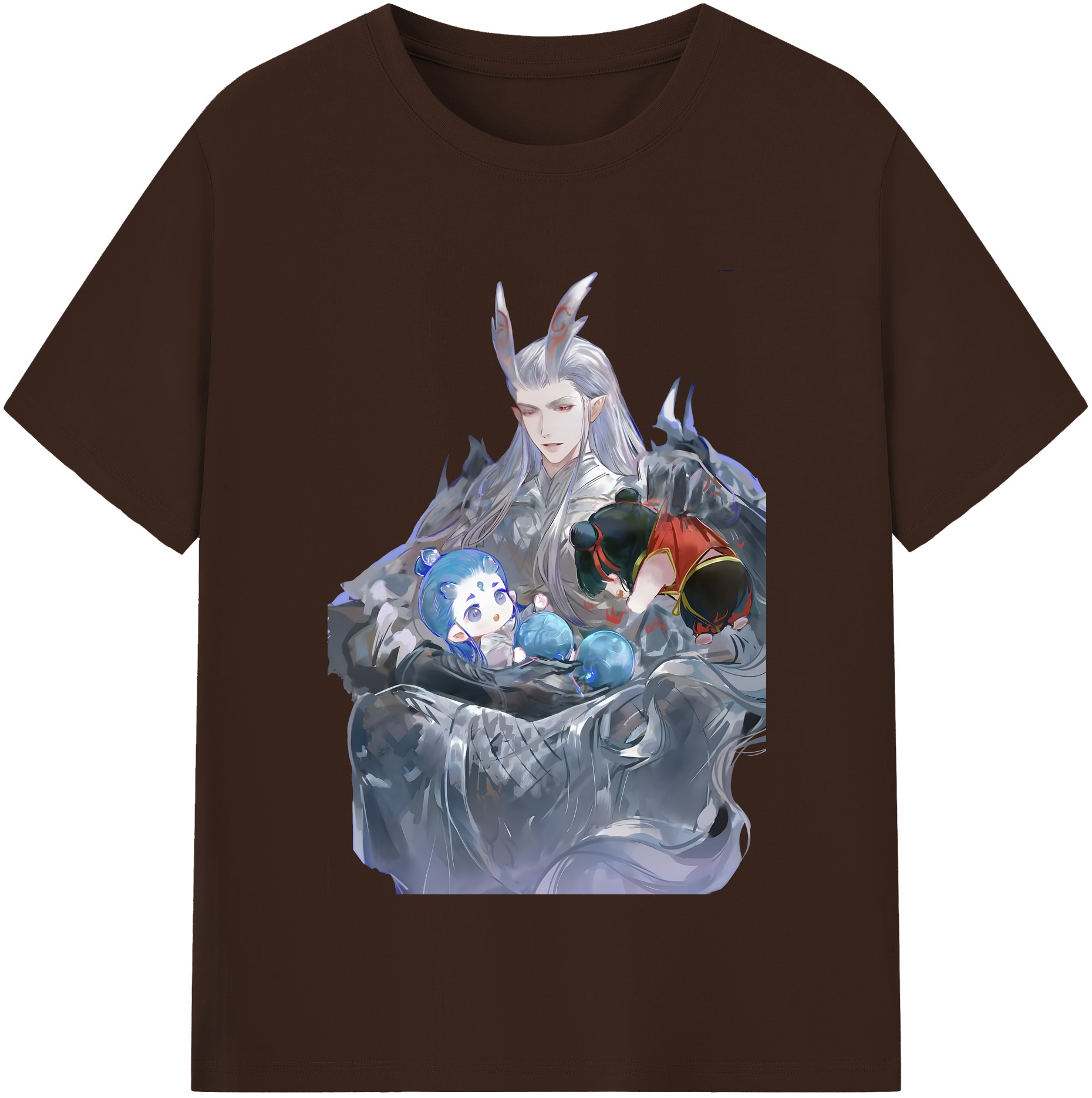 （画像用） Ne Zha 2 ナタ 魔童の大暴れ 綿100％半袖Tシャツ（フロントプリント）