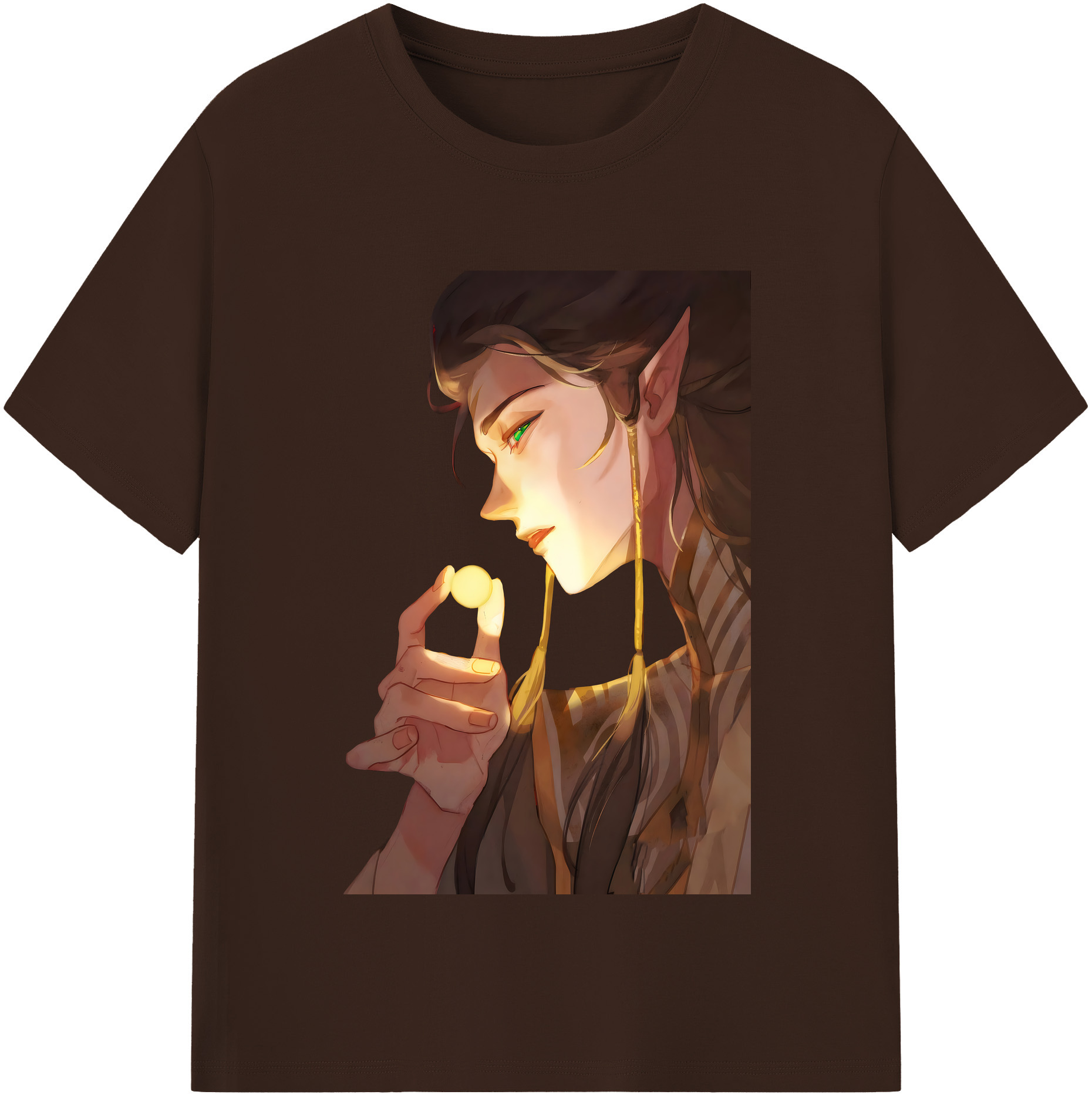 （画像用） Ne Zha 2 ナタ 魔童の大暴れ 綿100％半袖Tシャツ（フロントプリント）