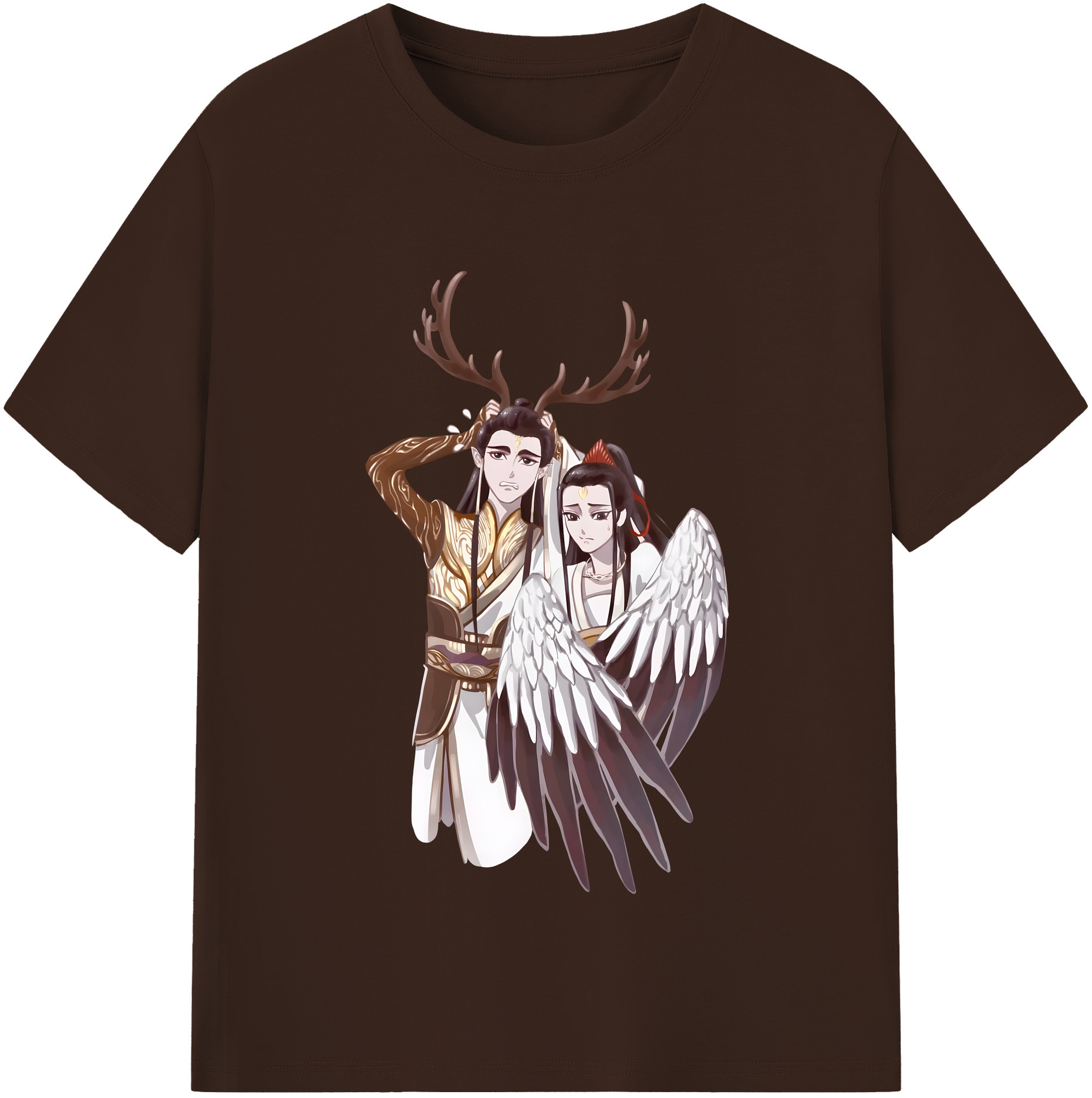 （画像用） Ne Zha 2 ナタ 魔童の大暴れ 綿100％半袖Tシャツ（フロントプリント）