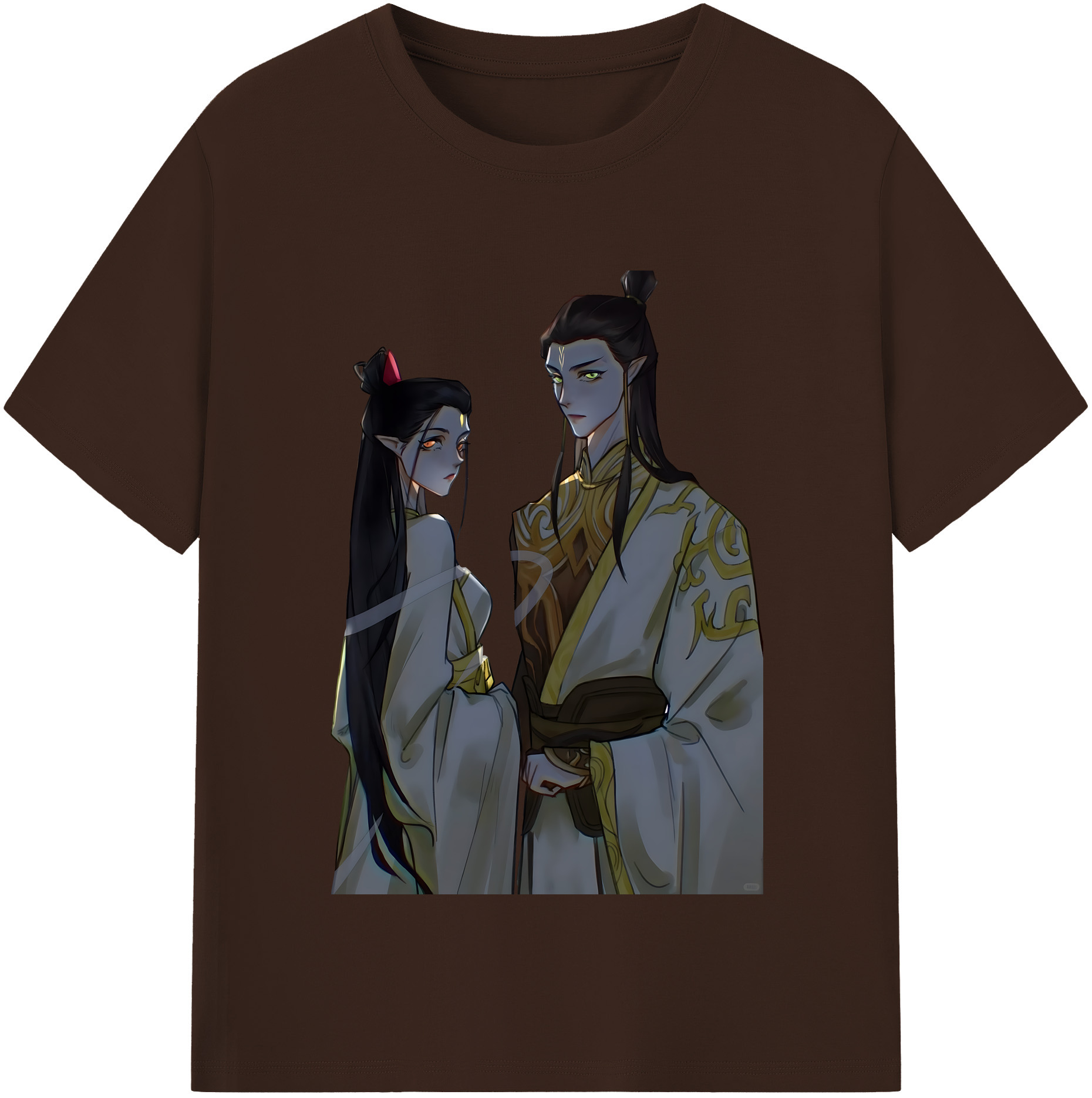 （画像用） Ne Zha 2 ナタ 魔童の大暴れ 綿100％半袖Tシャツ（フロントプリント）