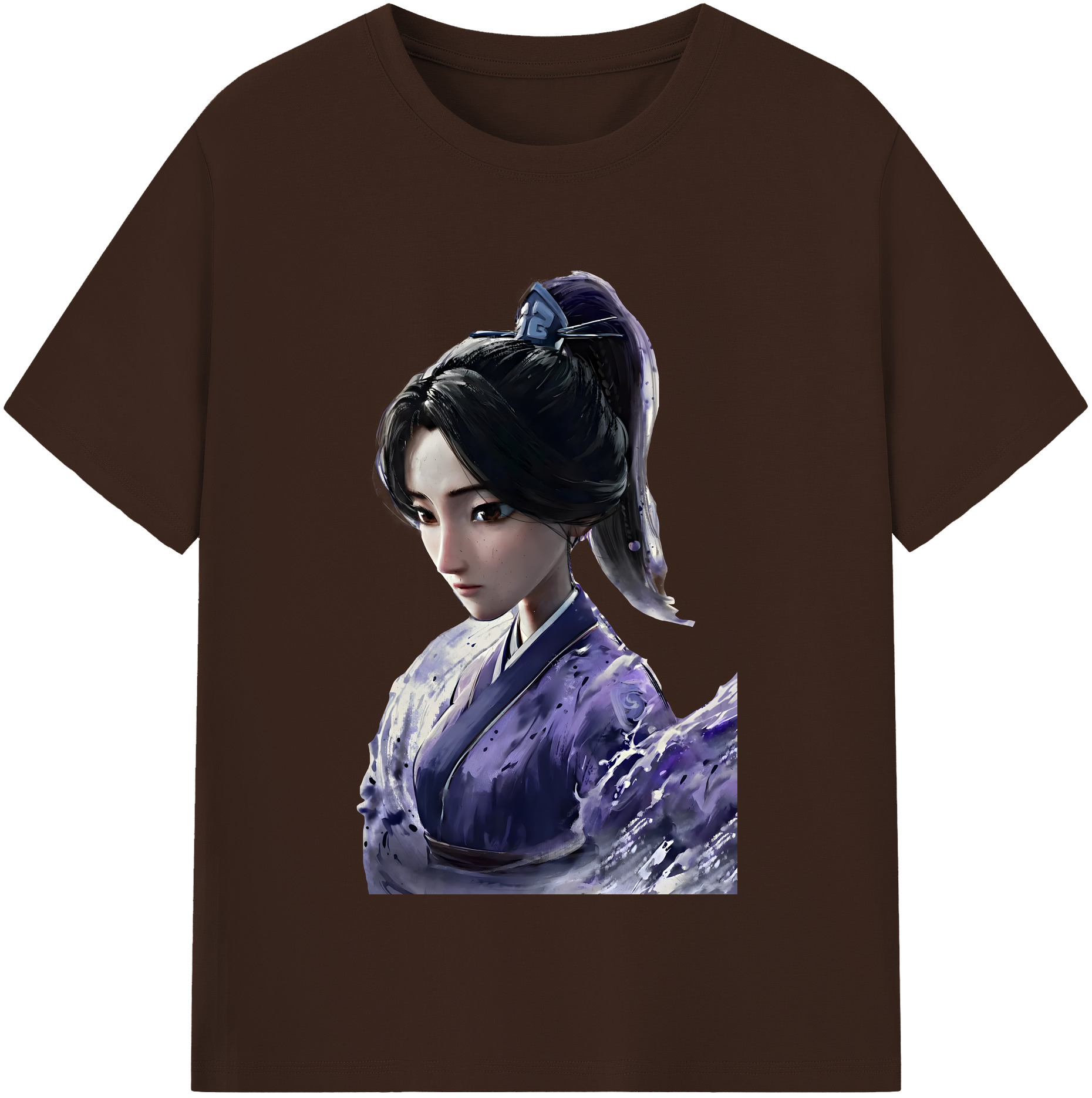 （画像用） Ne Zha 2 ナタ 魔童の大暴れ 綿100％半袖Tシャツ（フロントプリント）
