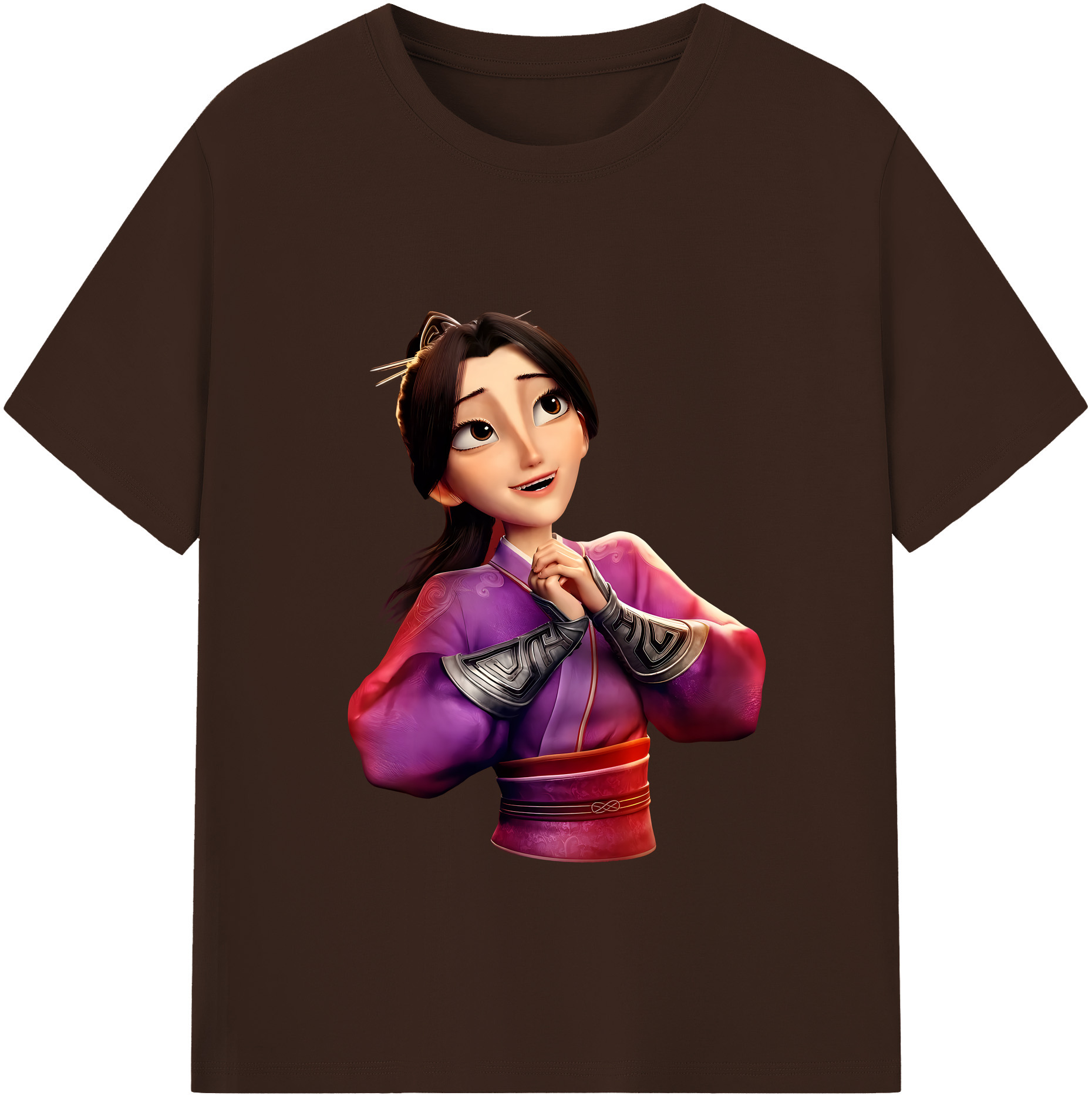 （画像用） Ne Zha 2 ナタ 魔童の大暴れ 綿100％半袖Tシャツ（フロントプリント）