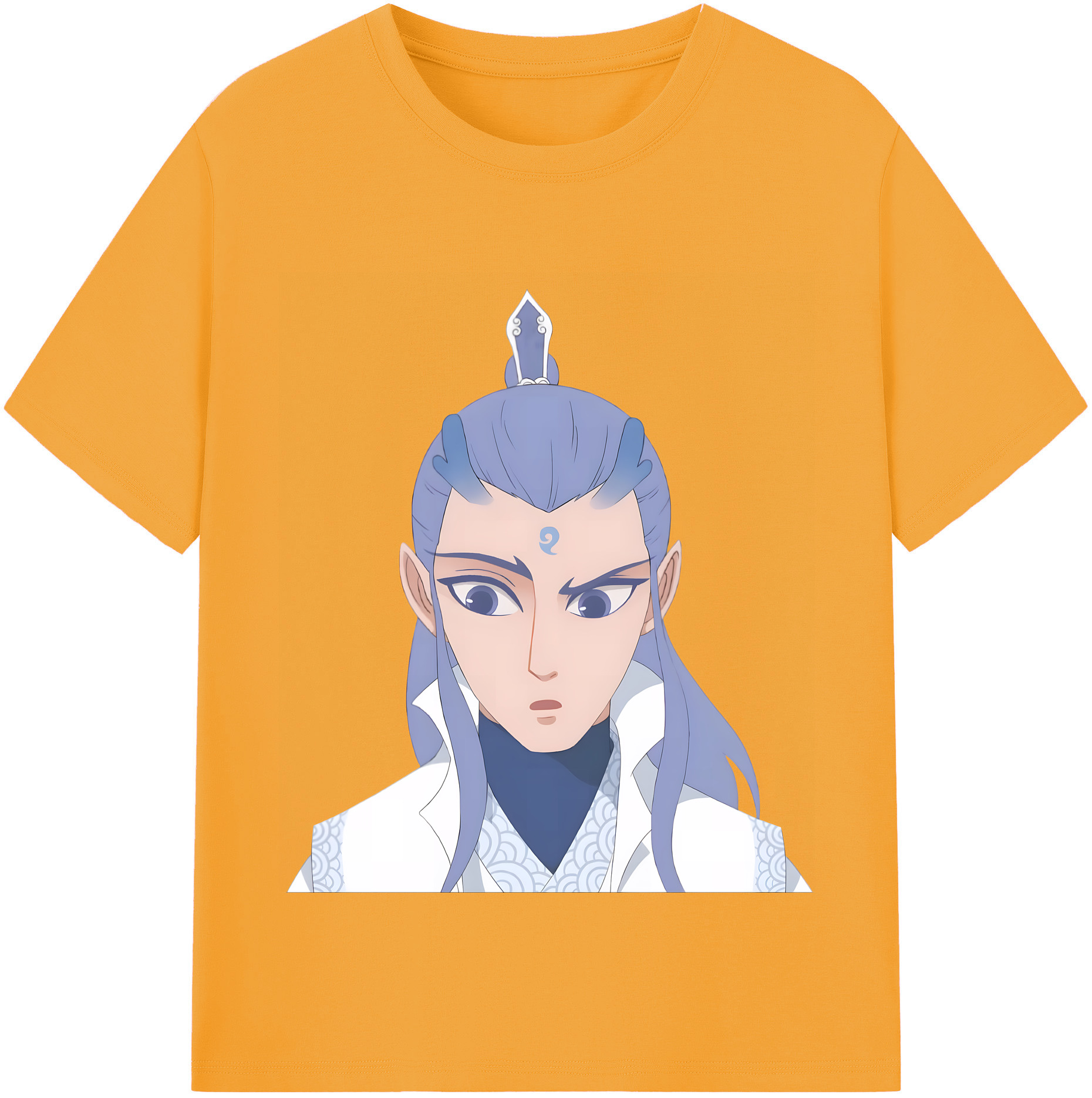（画像用） Ne Zha 2 ナタ 魔童の大暴れ 綿100％半袖Tシャツ（フロントプリント）