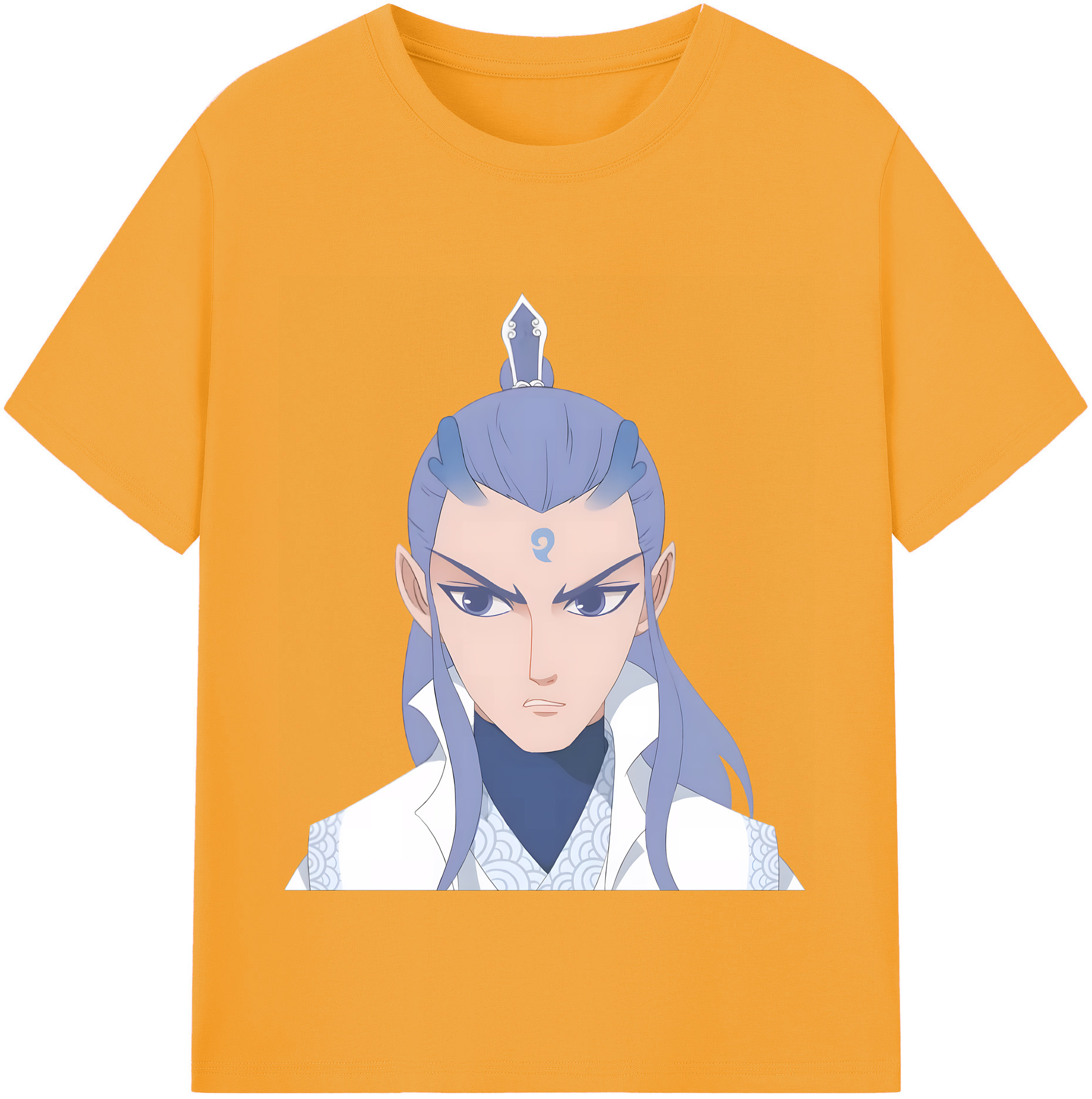 （画像用） Ne Zha 2 ナタ 魔童の大暴れ 綿100％半袖Tシャツ（フロントプリント）
