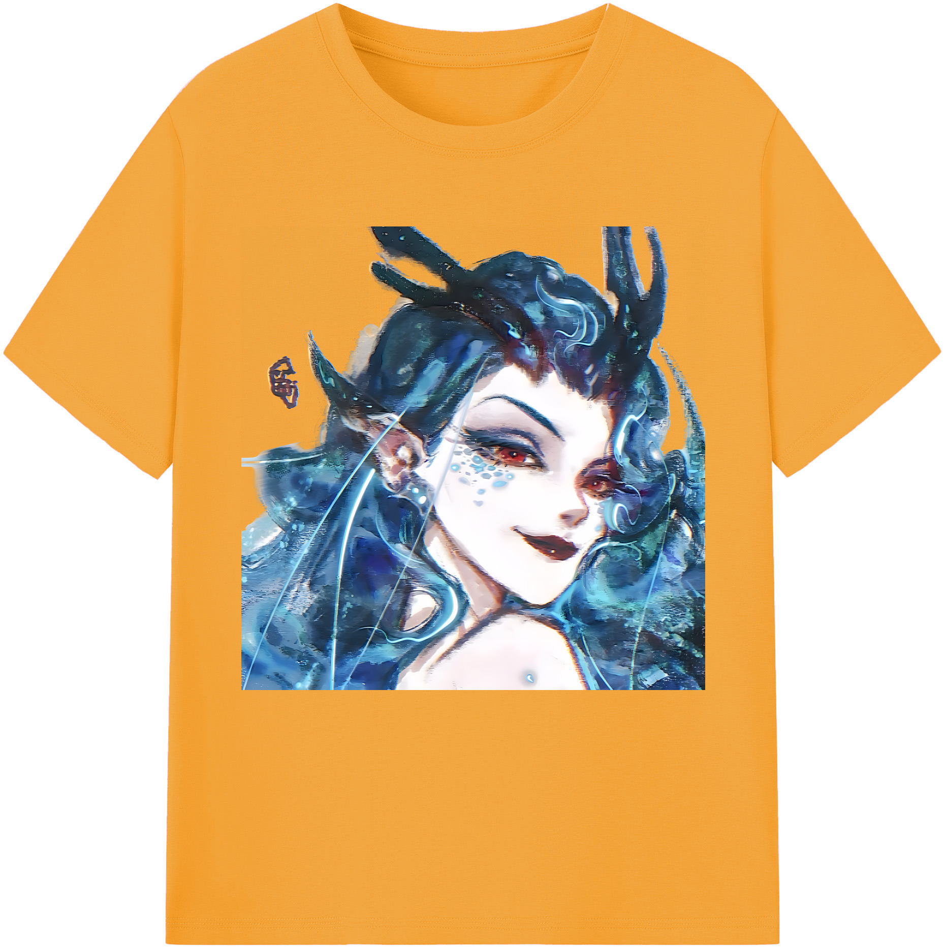 （画像用） Ne Zha 2 ナタ 魔童の大暴れ 綿100％半袖Tシャツ（フロントプリント）