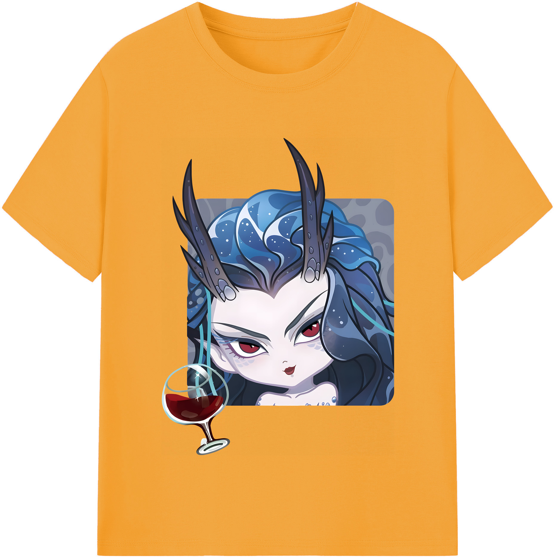 （画像用） Ne Zha 2 ナタ 魔童の大暴れ 綿100％半袖Tシャツ（フロントプリント）