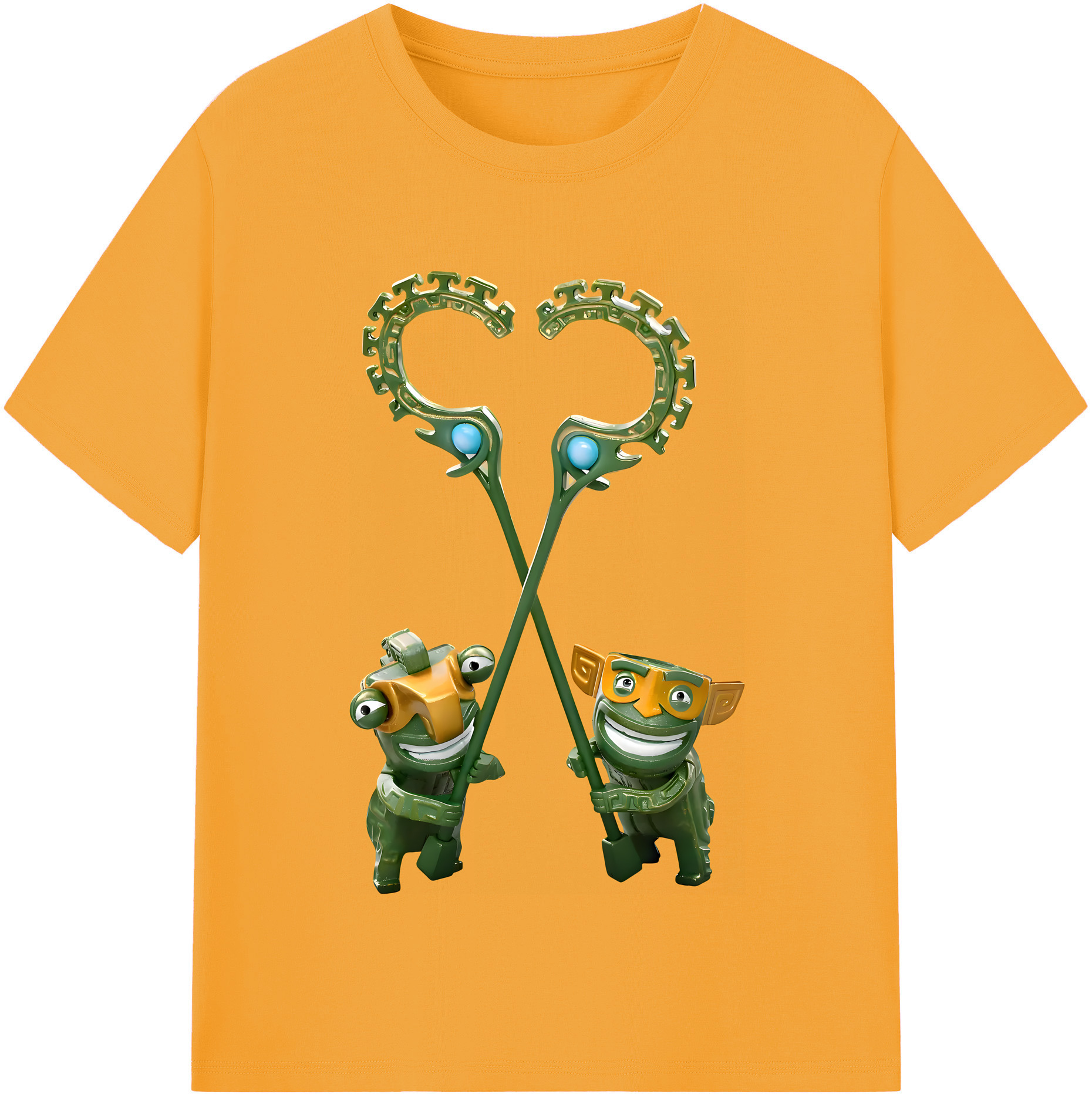 （画像用） Ne Zha 2 ナタ 魔童の大暴れ 綿100％半袖Tシャツ（フロントプリント）