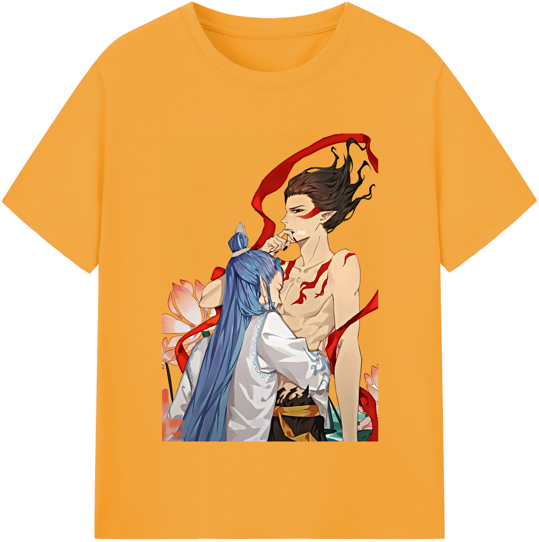 （画像用） Ne Zha 2 ナタ 魔童の大暴れ 綿100％半袖Tシャツ（フロントプリント）