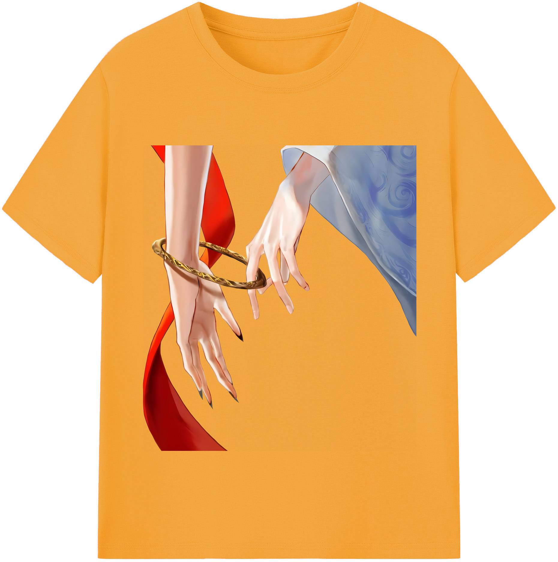 （画像用） Ne Zha 2 ナタ 魔童の大暴れ 綿100％半袖Tシャツ（フロントプリント）