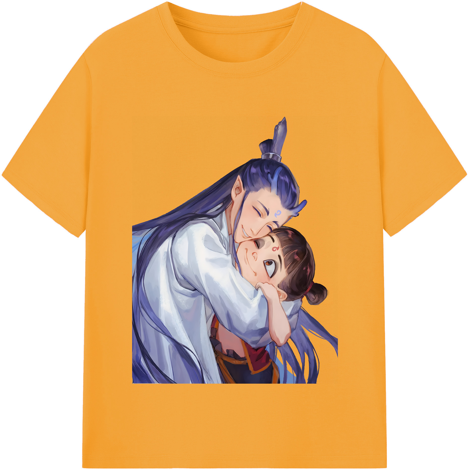 （画像用） Ne Zha 2 ナタ 魔童の大暴れ 綿100％半袖Tシャツ（フロントプリント）