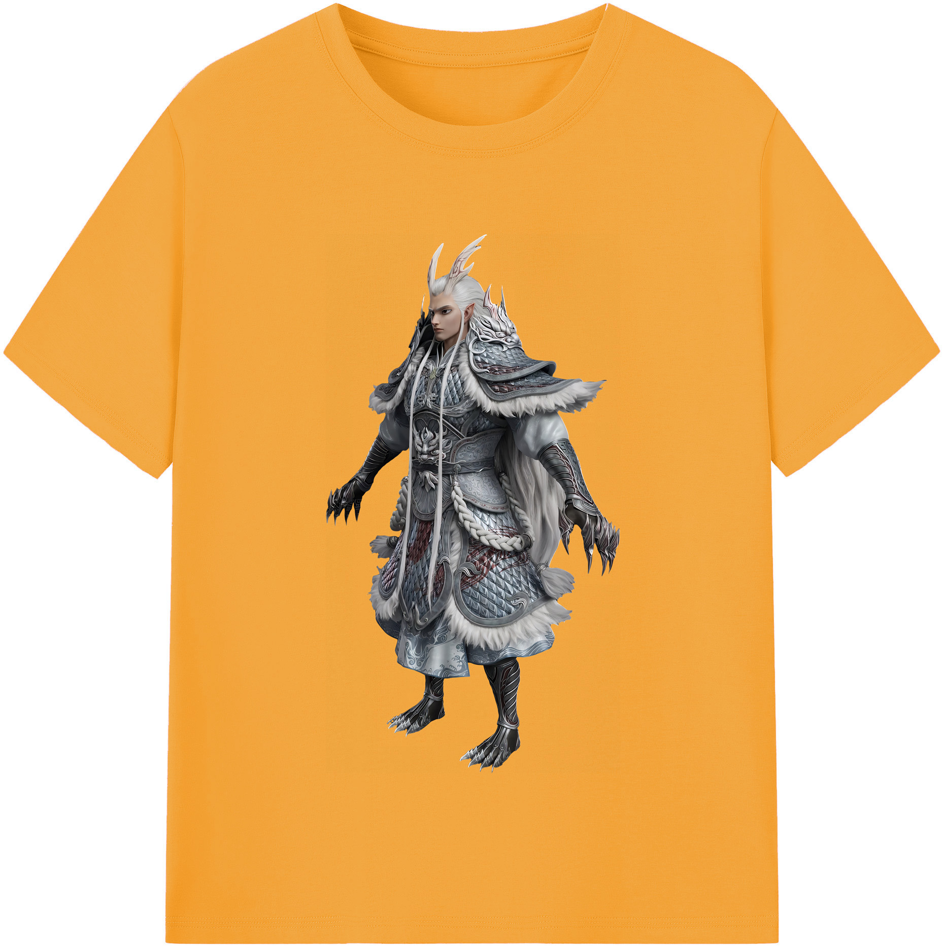 （画像用） Ne Zha 2 ナタ 魔童の大暴れ 綿100％半袖Tシャツ（フロントプリント）