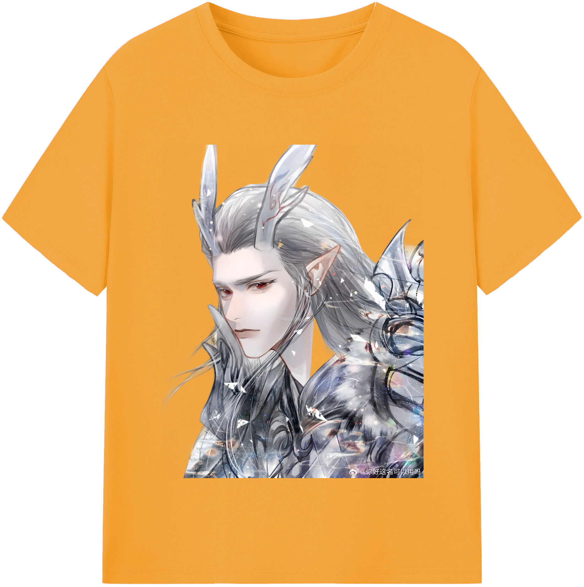 （画像用） Ne Zha 2 ナタ 魔童の大暴れ 綿100％半袖Tシャツ（フロントプリント）