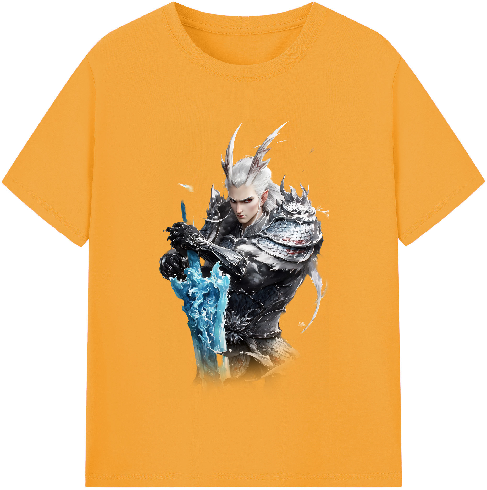 （画像用） Ne Zha 2 ナタ 魔童の大暴れ 綿100％半袖Tシャツ（フロントプリント）