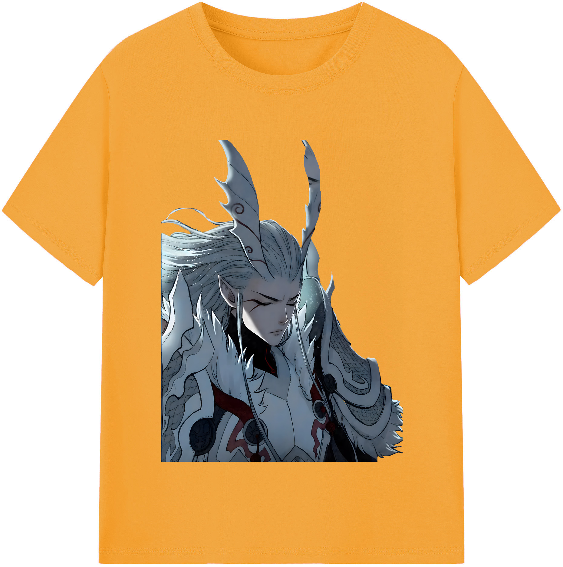 （画像用） Ne Zha 2 ナタ 魔童の大暴れ 綿100％半袖Tシャツ（フロントプリント）
