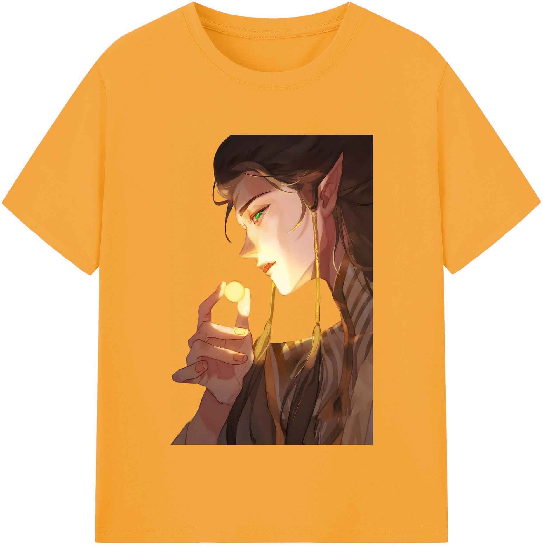 （画像用） Ne Zha 2 ナタ 魔童の大暴れ 綿100％半袖Tシャツ（フロントプリント）
