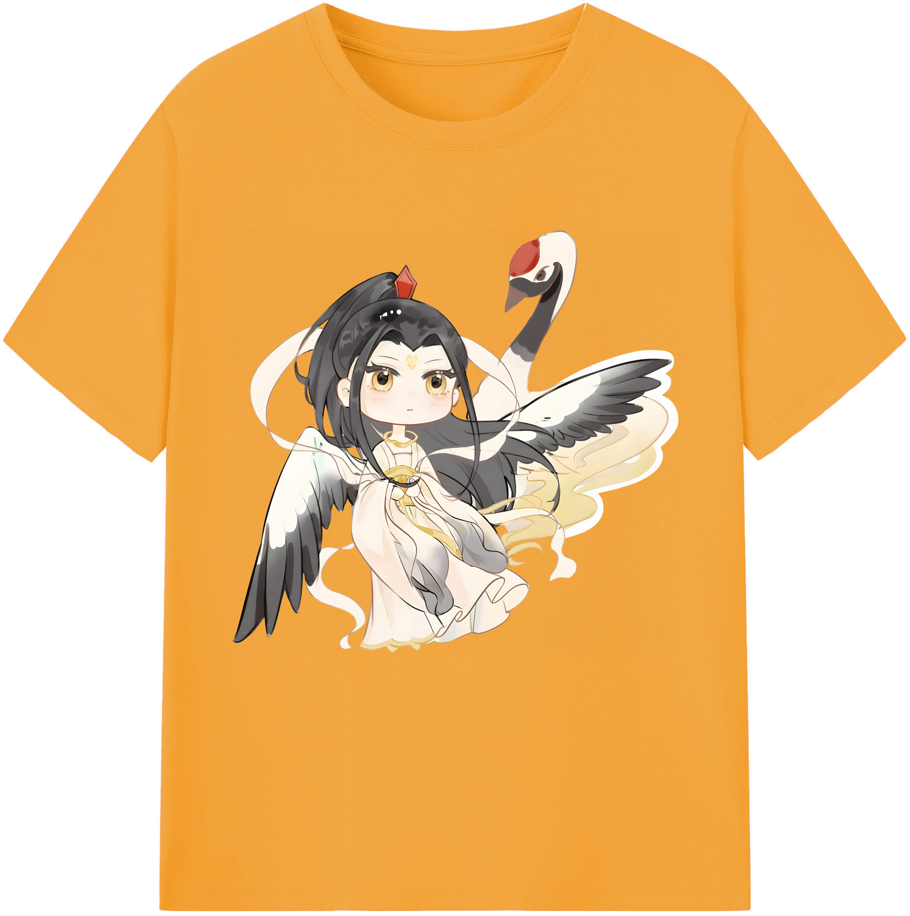 （画像用） Ne Zha 2 ナタ 魔童の大暴れ 綿100％半袖Tシャツ（フロントプリント）