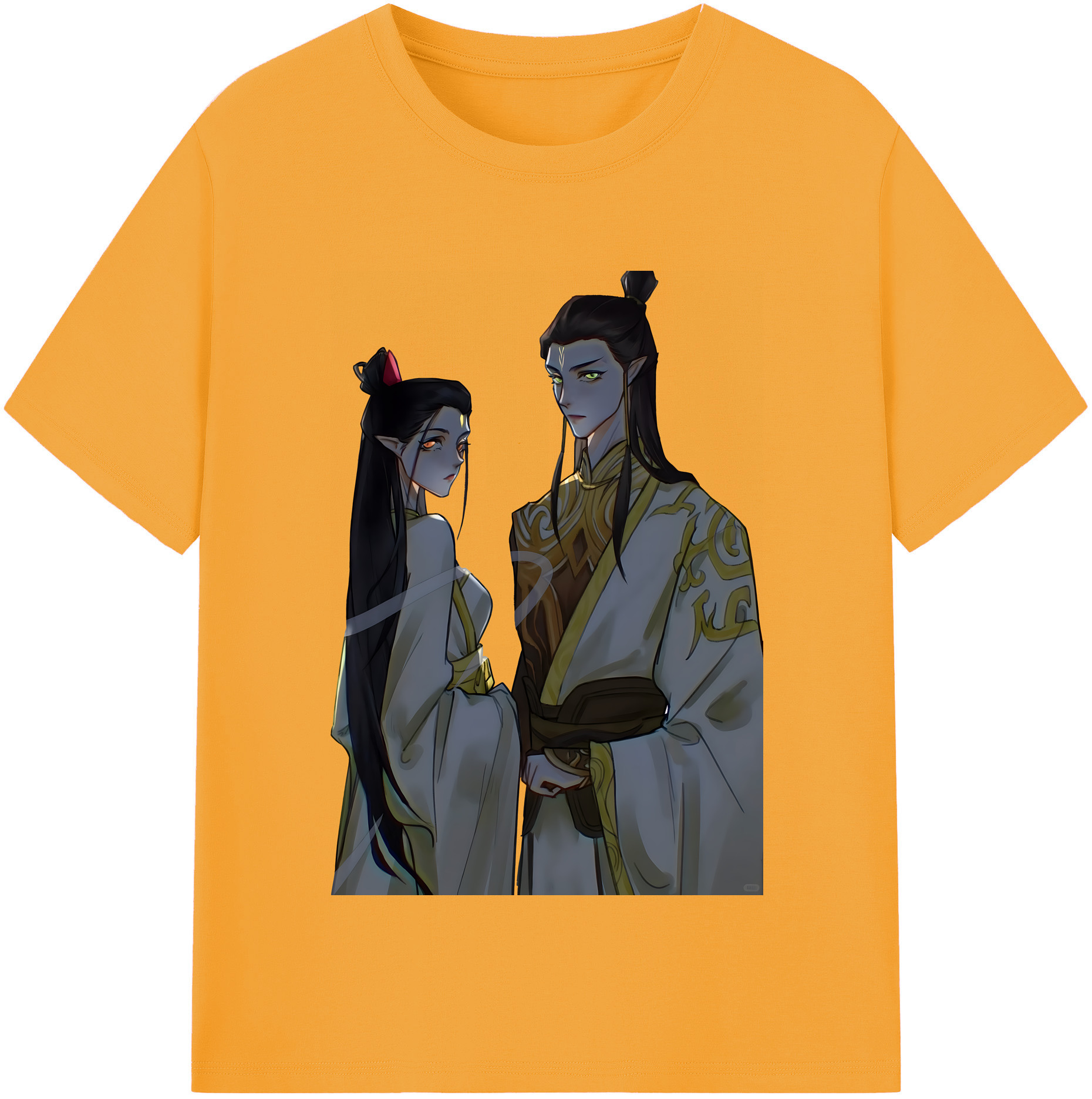（画像用） Ne Zha 2 ナタ 魔童の大暴れ 綿100％半袖Tシャツ（フロントプリント）