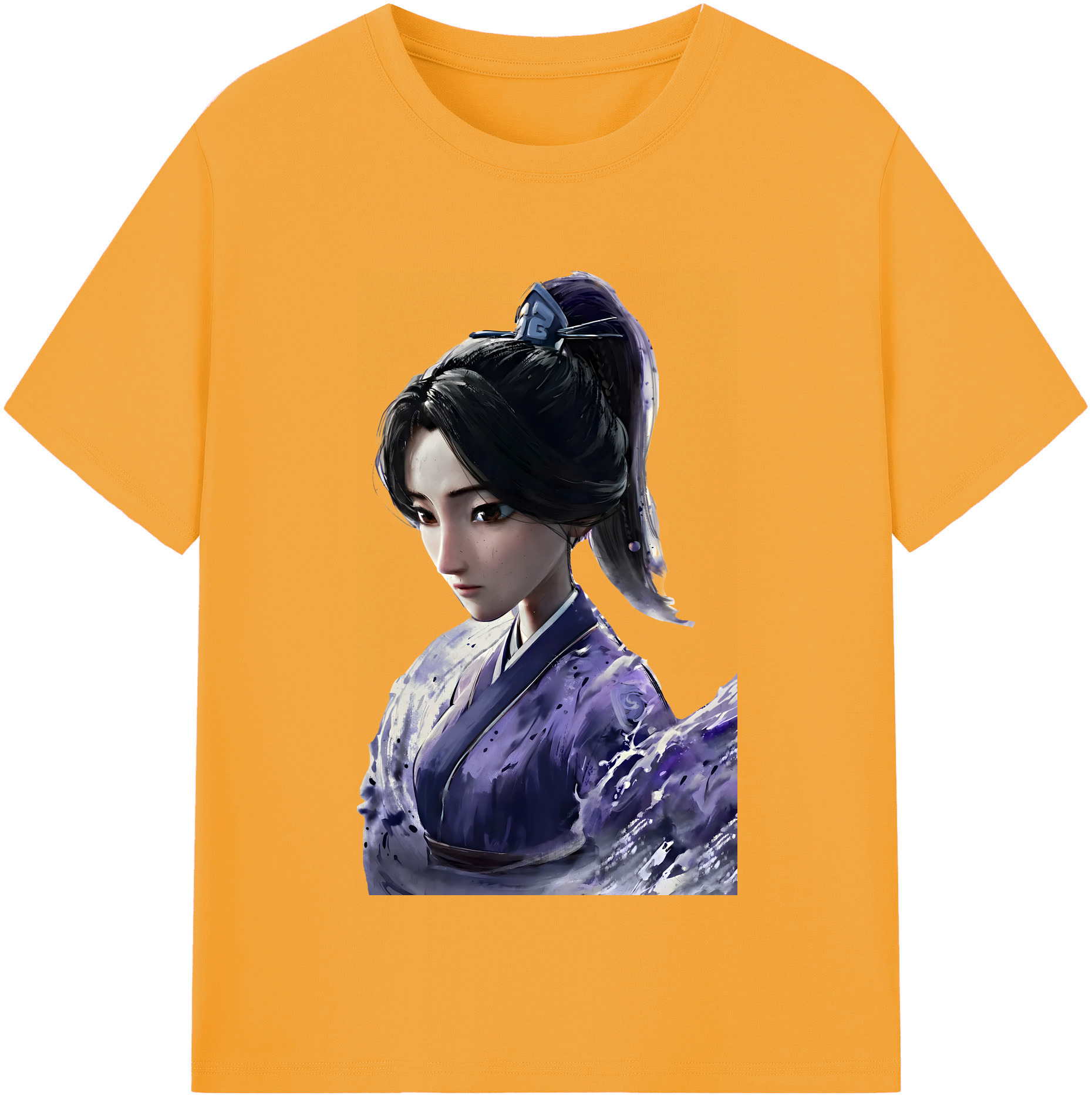 （画像用） Ne Zha 2 ナタ 魔童の大暴れ 綿100％半袖Tシャツ（フロントプリント）