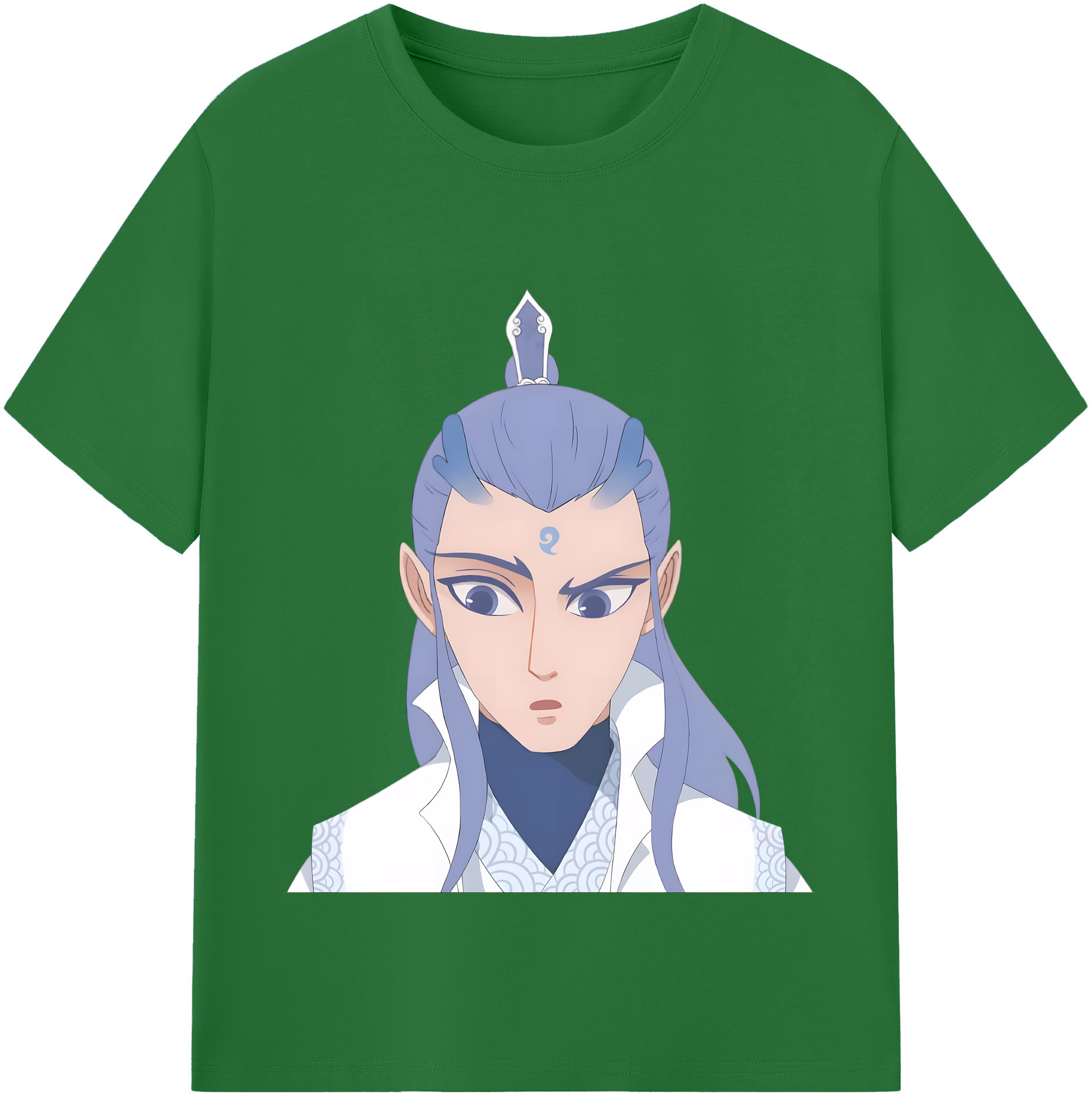 （画像用） Ne Zha 2 ナタ 魔童の大暴れ 綿100％半袖Tシャツ（フロントプリント）