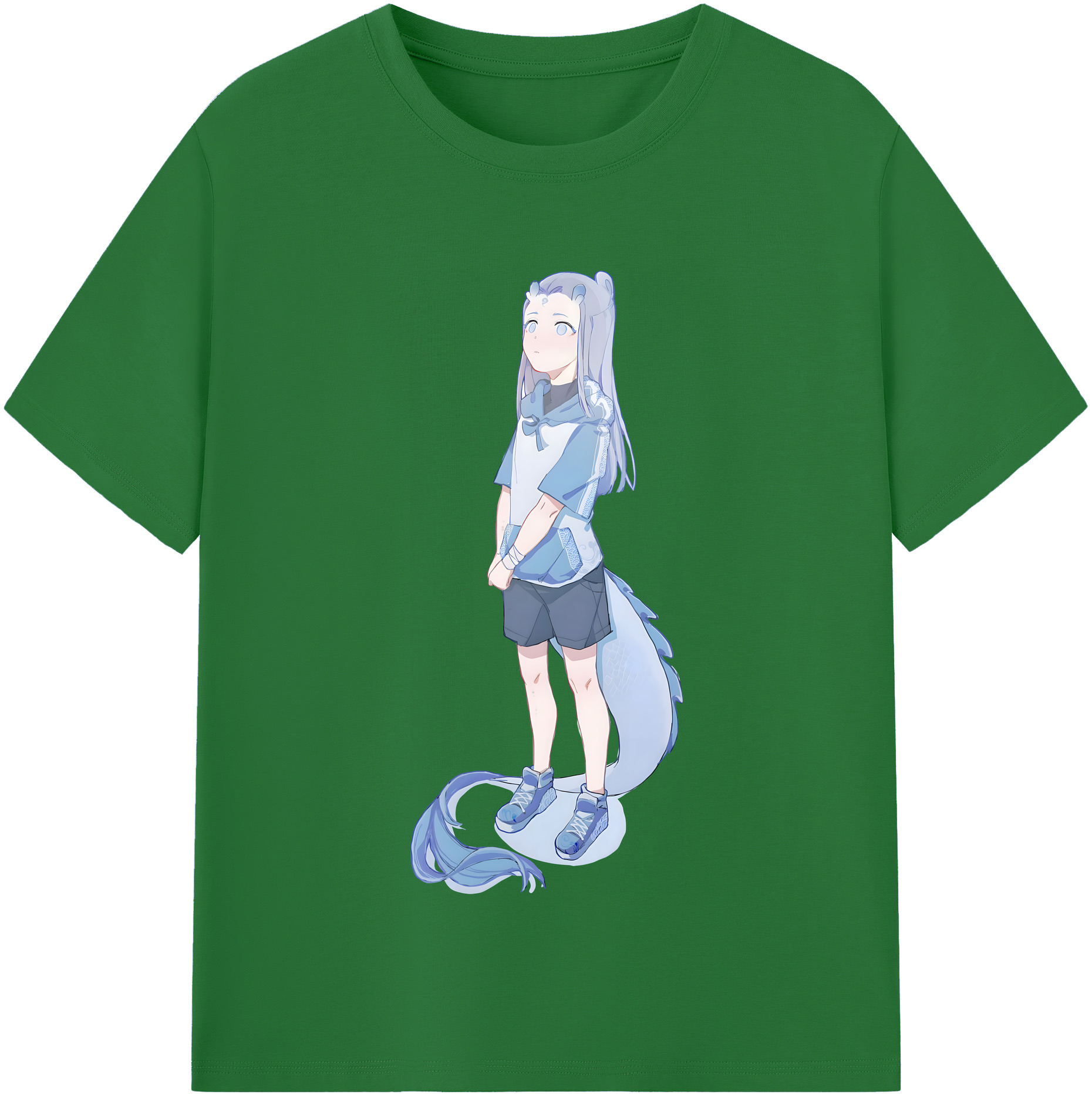 （画像用） Ne Zha 2 ナタ 魔童の大暴れ 綿100％半袖Tシャツ（フロントプリント）