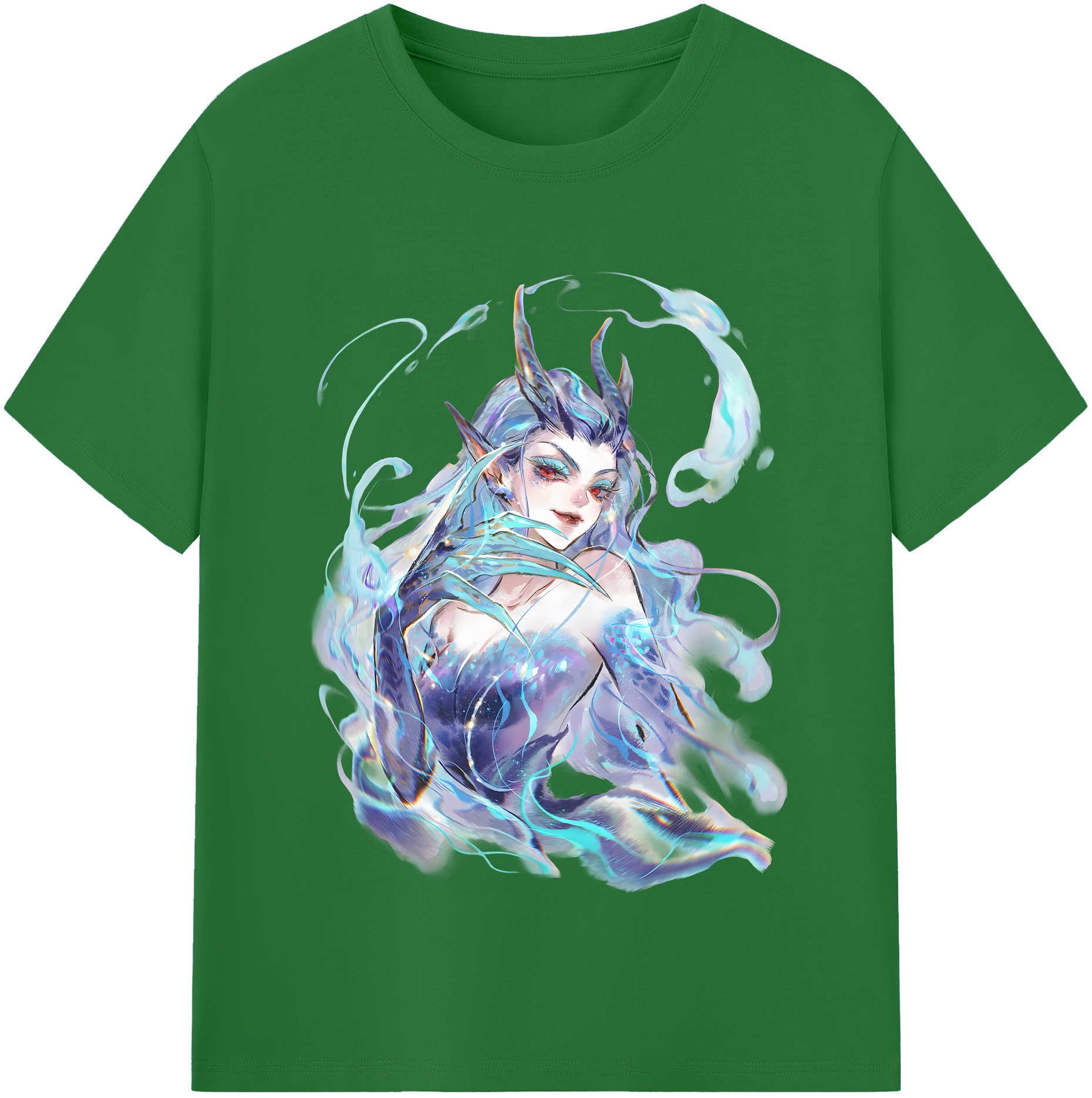 （画像用） Ne Zha 2 ナタ 魔童の大暴れ 綿100％半袖Tシャツ（フロントプリント）