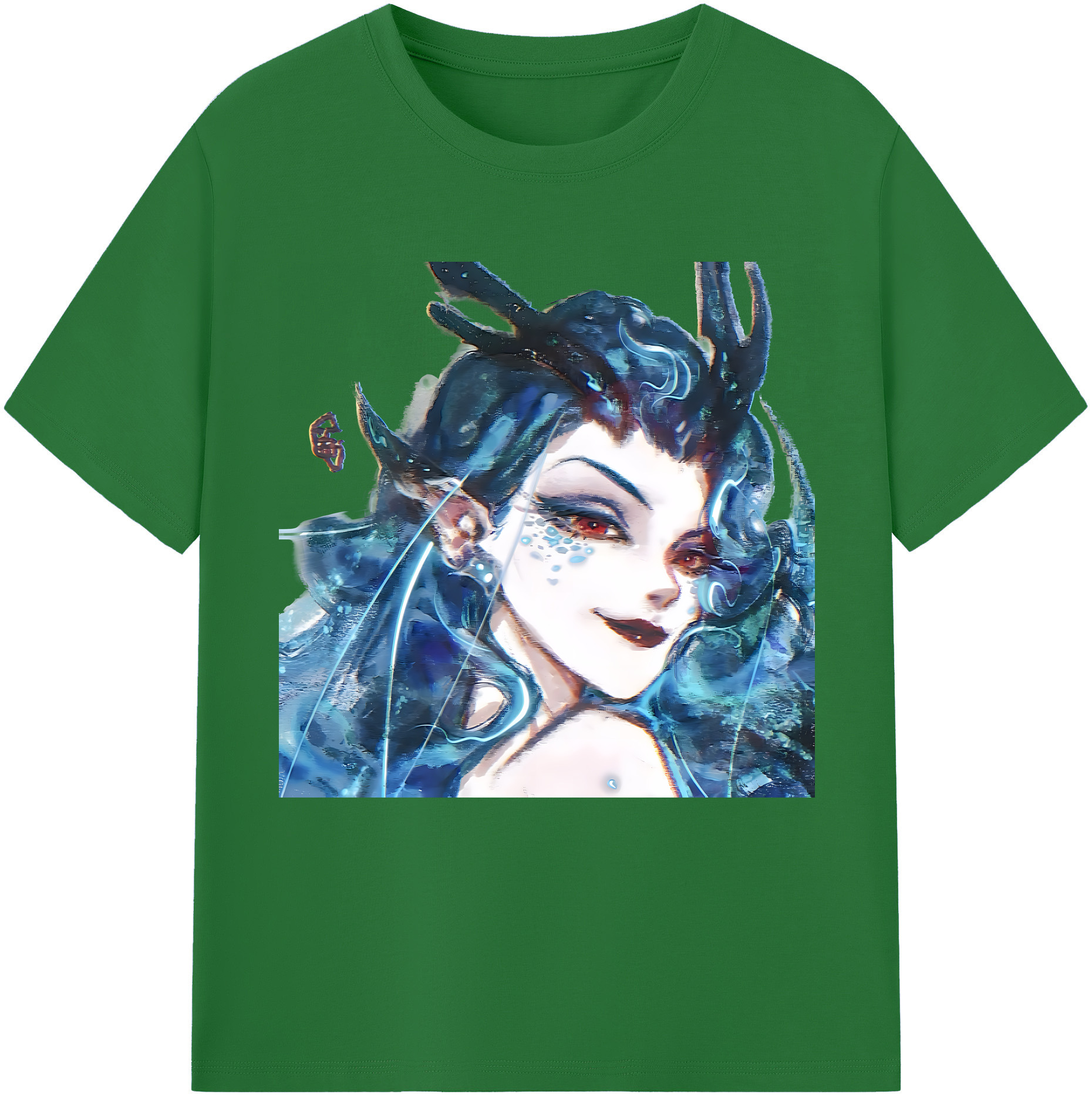 （画像用） Ne Zha 2 ナタ 魔童の大暴れ 綿100％半袖Tシャツ（フロントプリント）