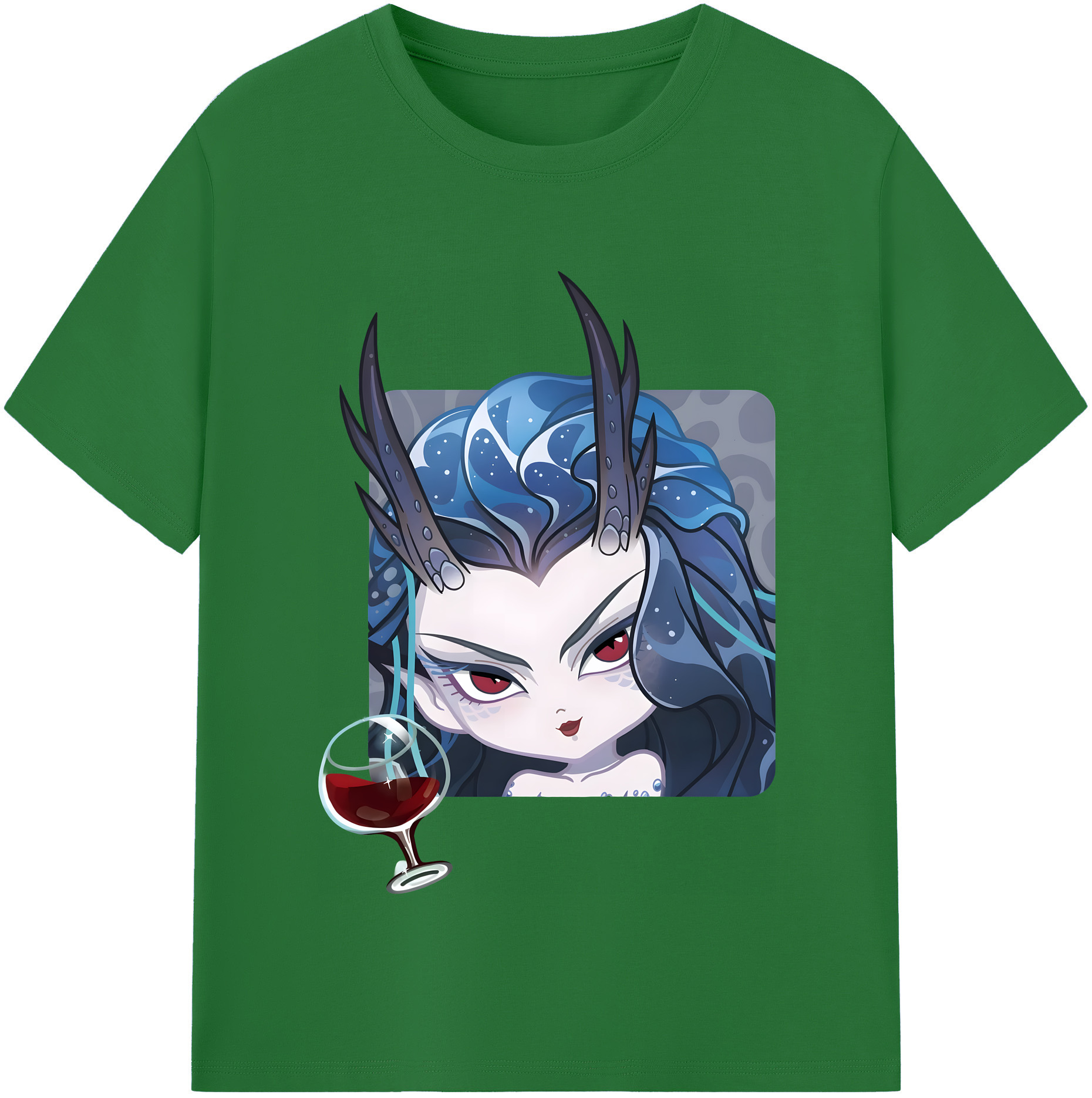 （画像用） Ne Zha 2 ナタ 魔童の大暴れ 綿100％半袖Tシャツ（フロントプリント）