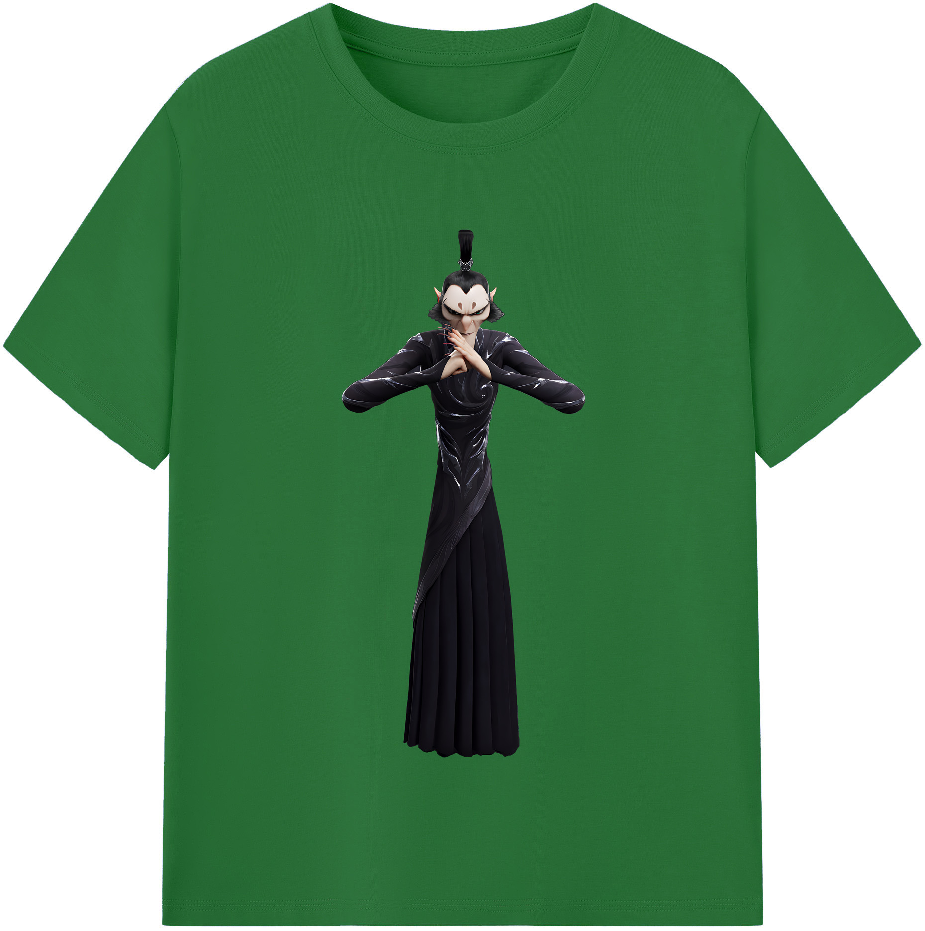 （画像用） Ne Zha 2 ナタ 魔童の大暴れ 綿100％半袖Tシャツ（フロントプリント）