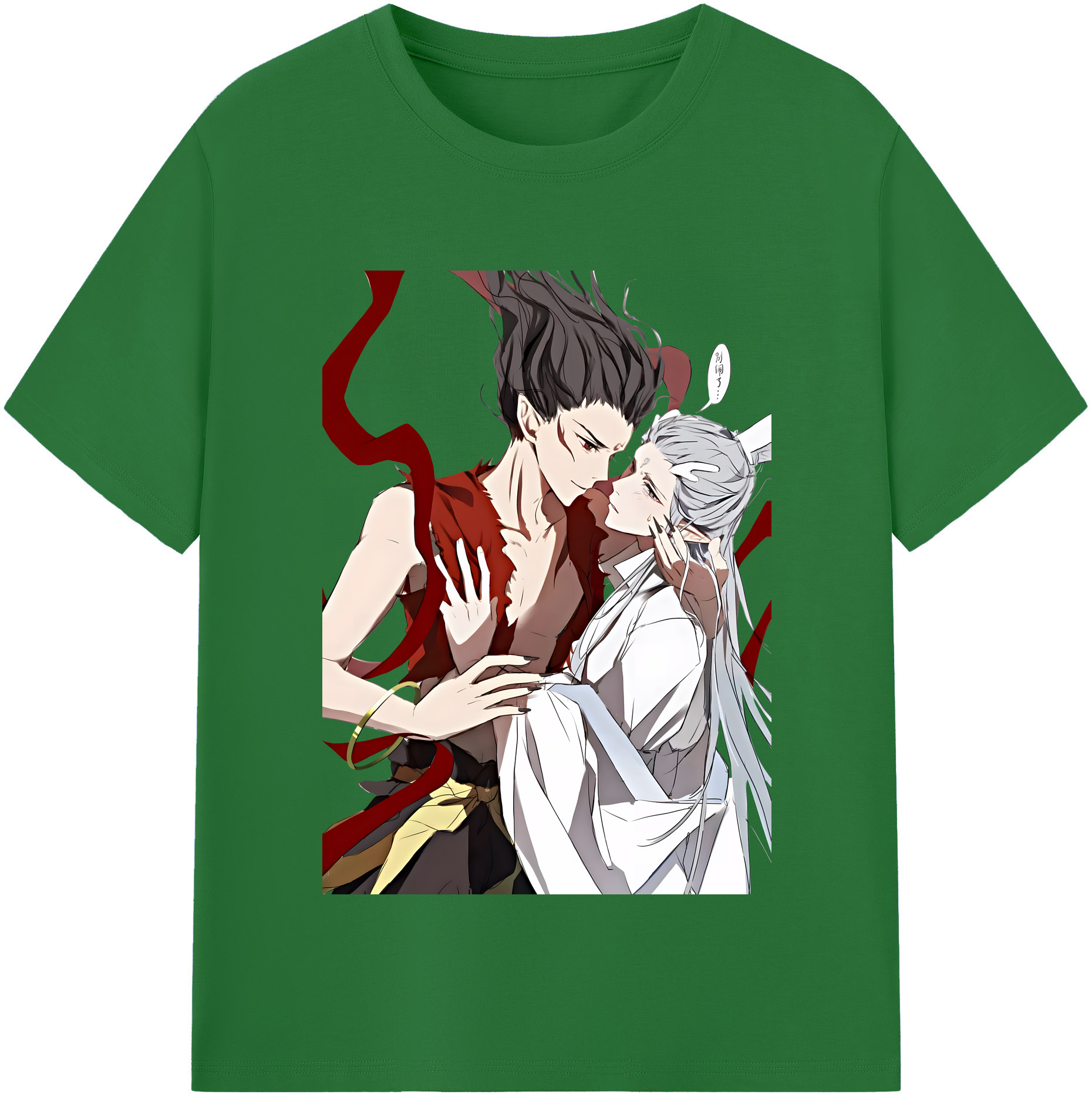 （画像用） Ne Zha 2 ナタ 魔童の大暴れ 綿100％半袖Tシャツ（フロントプリント）