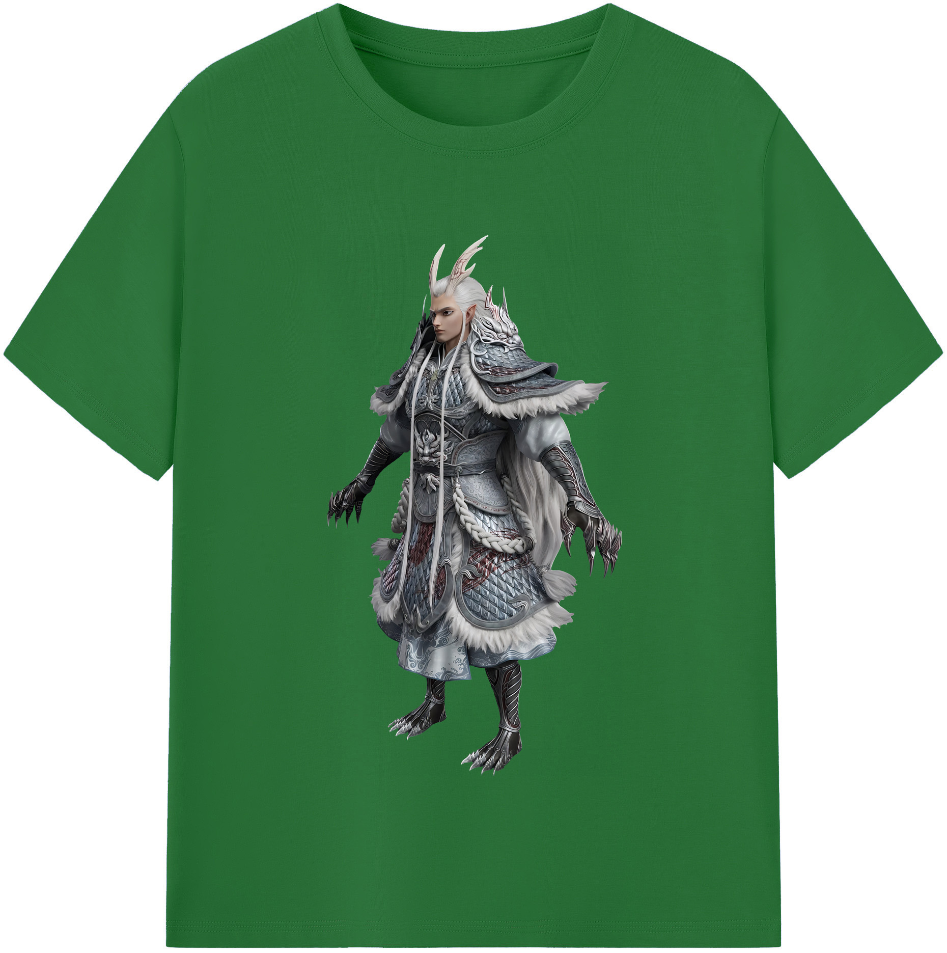 （画像用） Ne Zha 2 ナタ 魔童の大暴れ 綿100％半袖Tシャツ（フロントプリント）