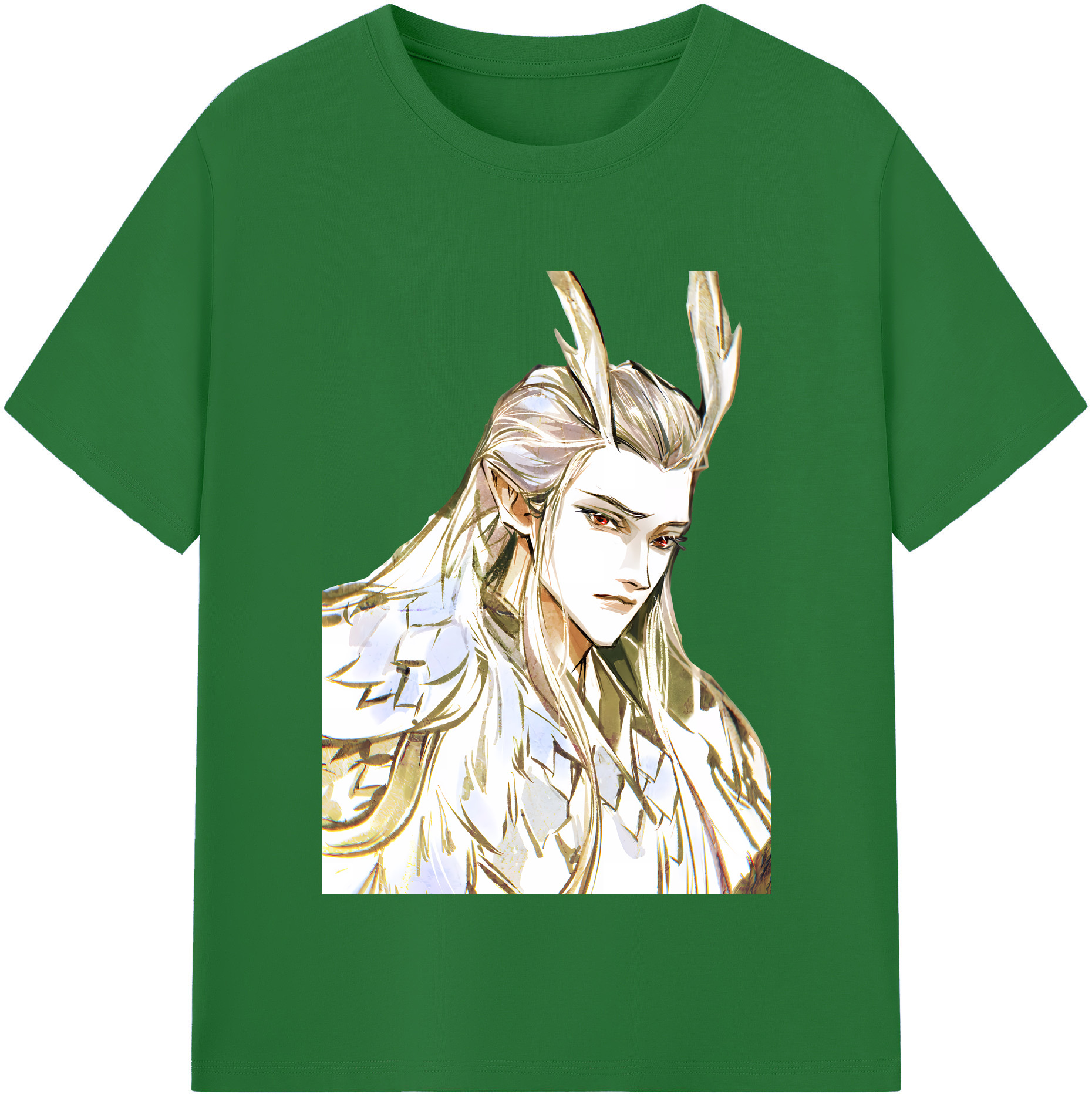 （画像用） Ne Zha 2 ナタ 魔童の大暴れ 綿100％半袖Tシャツ（フロントプリント）
