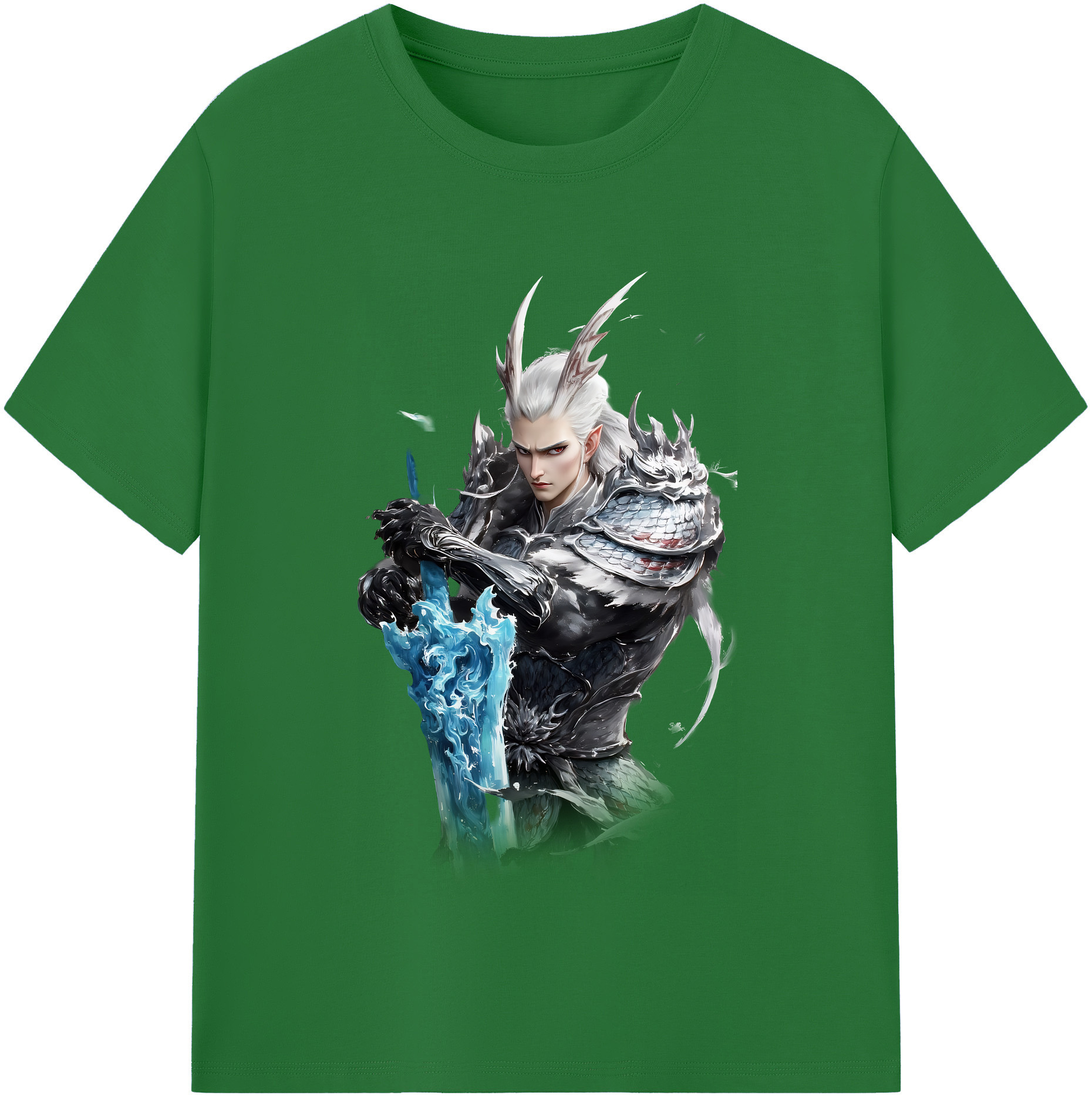 （画像用） Ne Zha 2 ナタ 魔童の大暴れ 綿100％半袖Tシャツ（フロントプリント）