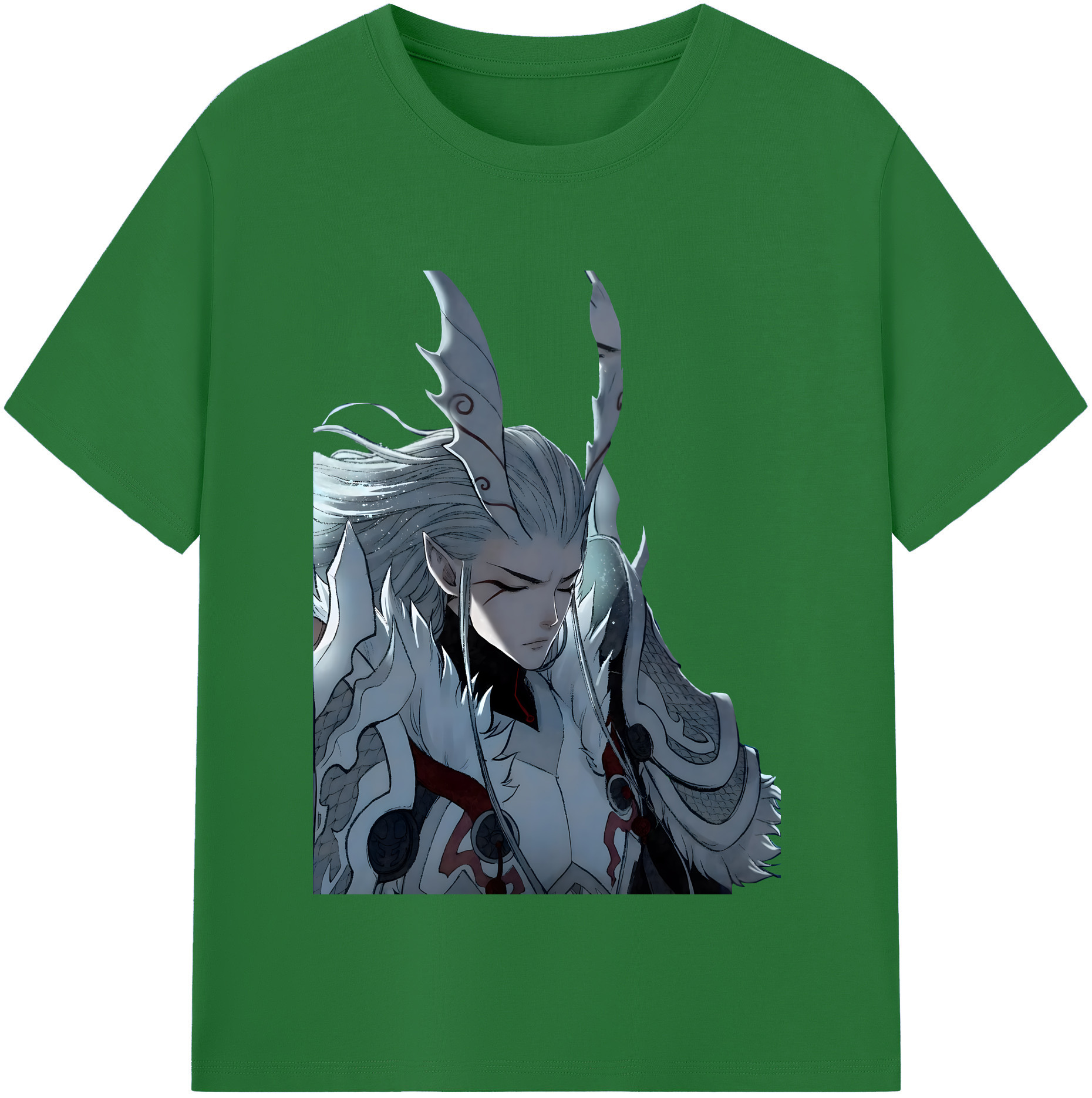 （画像用） Ne Zha 2 ナタ 魔童の大暴れ 綿100％半袖Tシャツ（フロントプリント）
