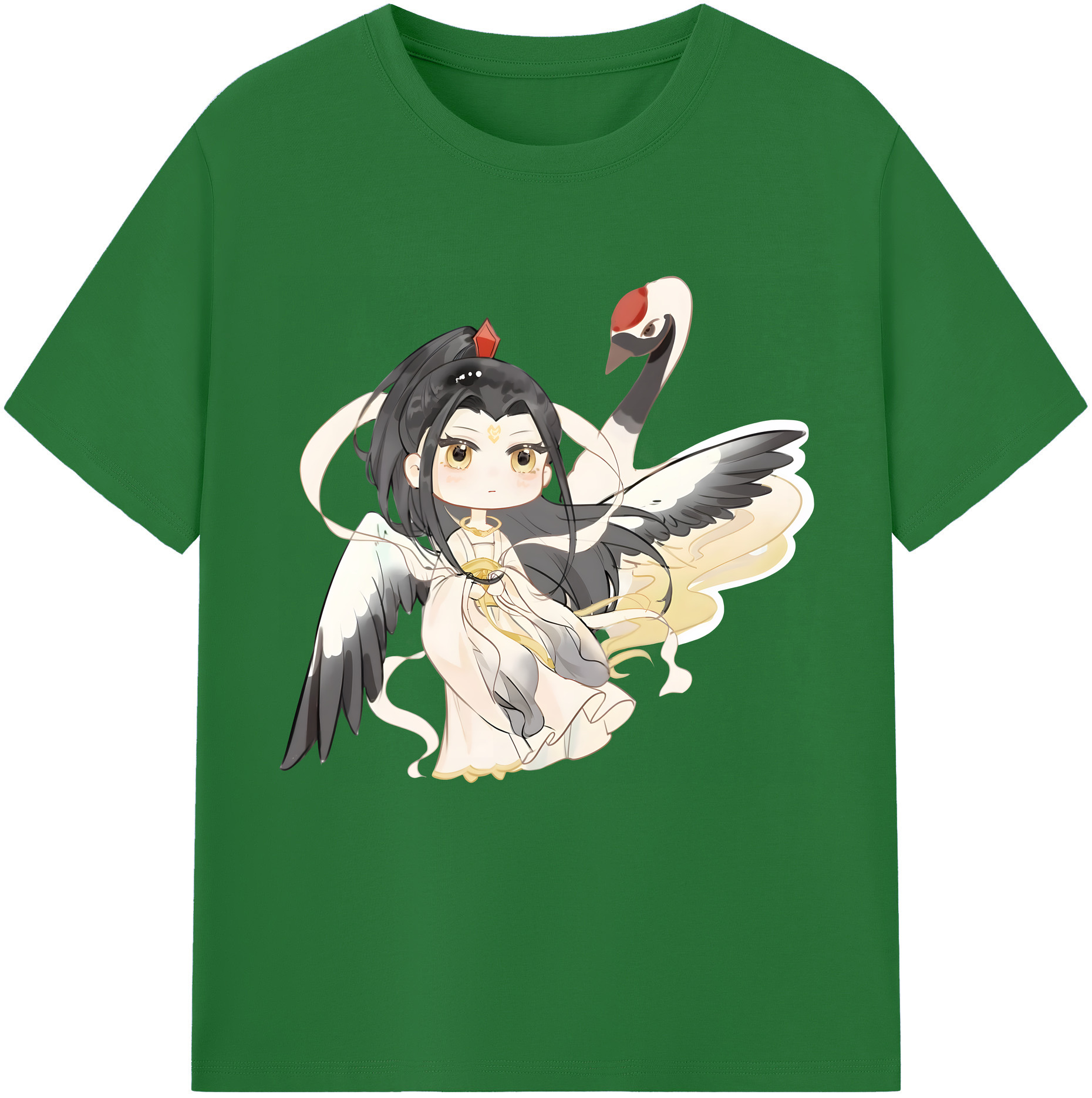 （画像用） Ne Zha 2 ナタ 魔童の大暴れ 綿100％半袖Tシャツ（フロントプリント）
