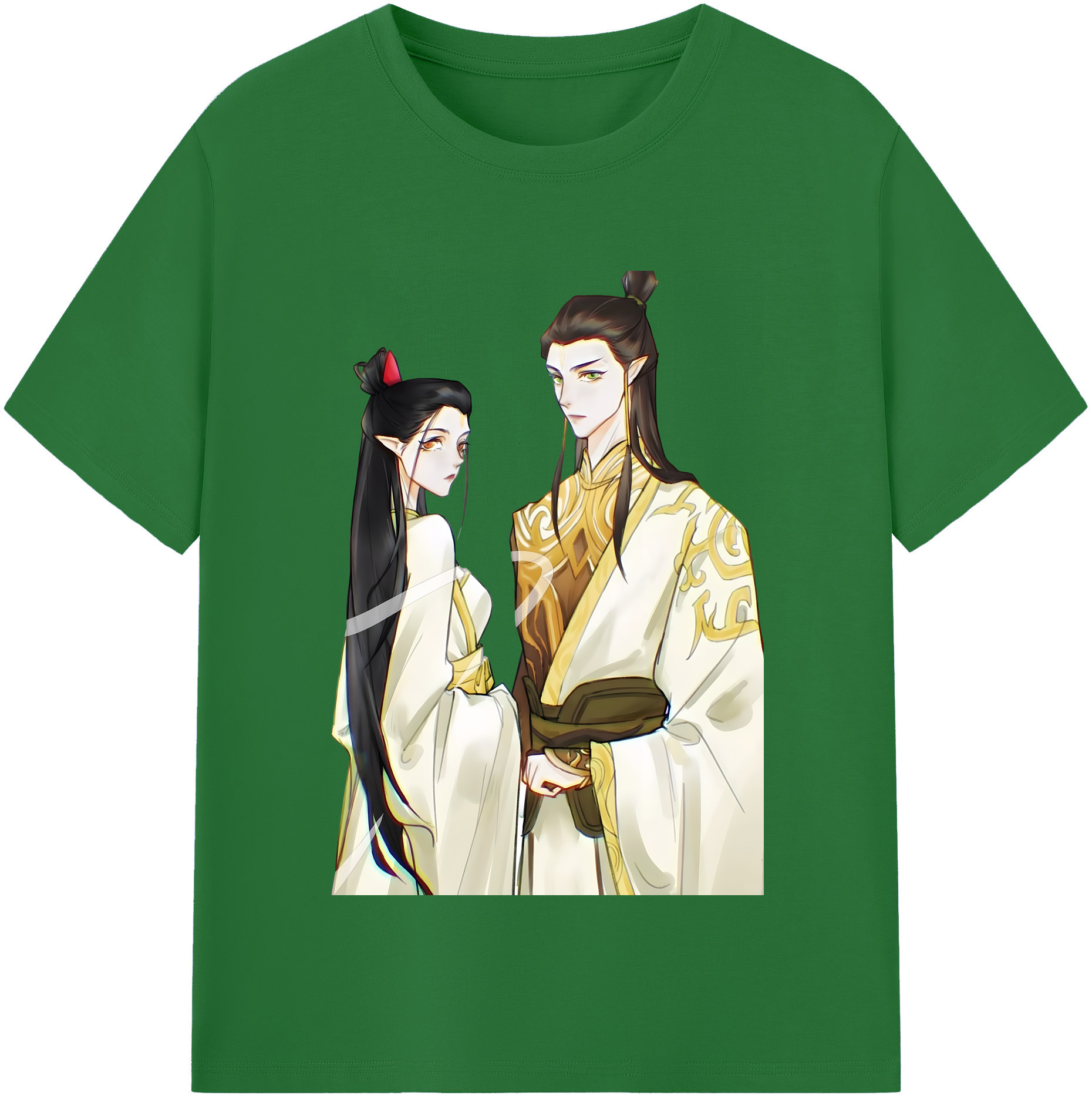 （画像用） Ne Zha 2 ナタ 魔童の大暴れ 綿100％半袖Tシャツ（フロントプリント）