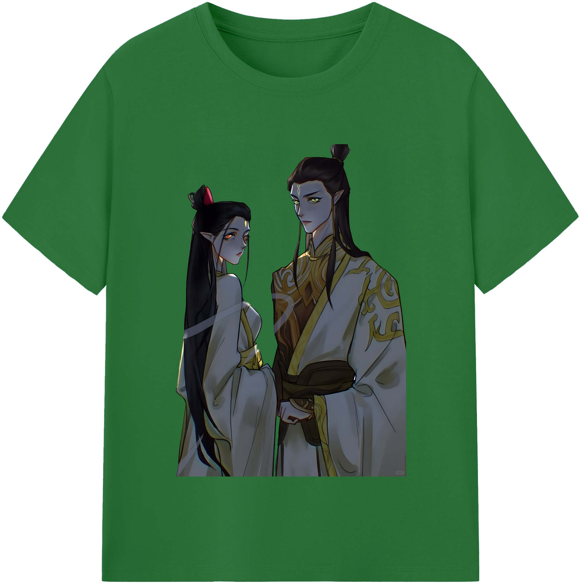 （画像用） Ne Zha 2 ナタ 魔童の大暴れ 綿100％半袖Tシャツ（フロントプリント）