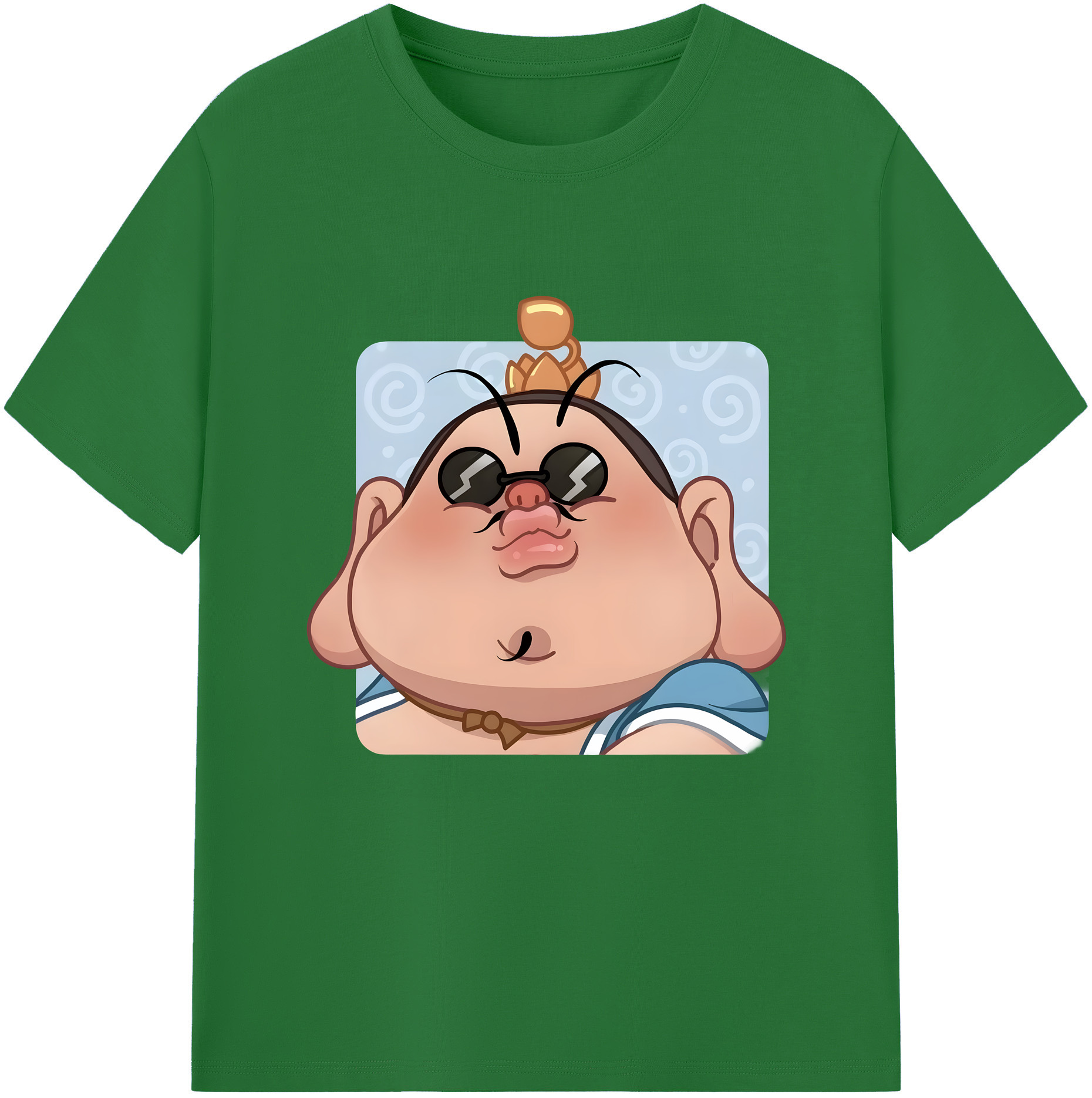 （画像用） Ne Zha 2 ナタ 魔童の大暴れ 綿100％半袖Tシャツ（フロントプリント）