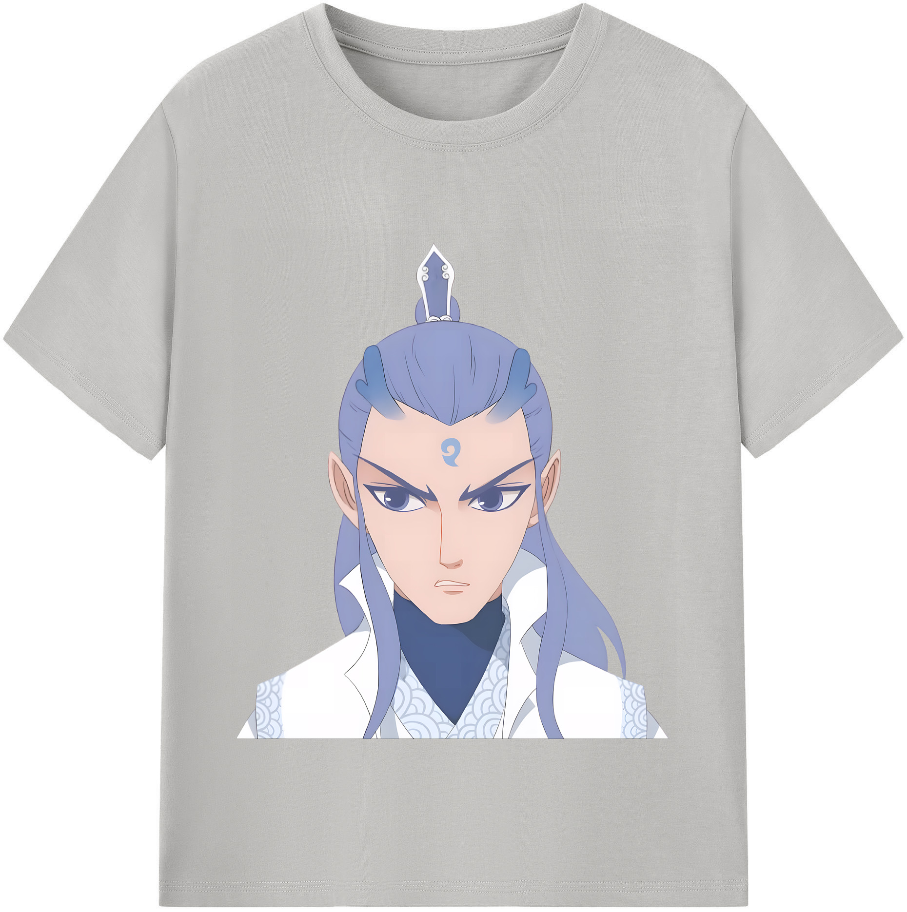 （画像用） Ne Zha 2 ナタ 魔童の大暴れ 綿100％半袖Tシャツ（フロントプリント）