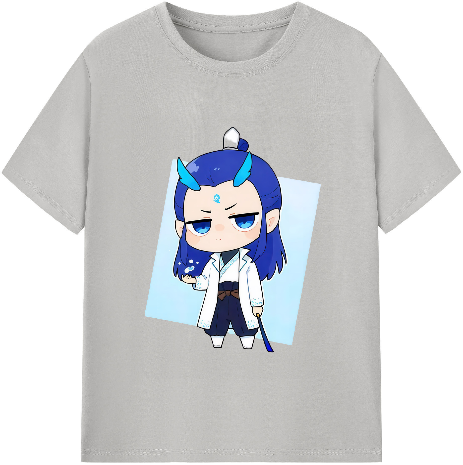 （画像用） Ne Zha 2 ナタ 魔童の大暴れ 綿100％半袖Tシャツ（フロントプリント）