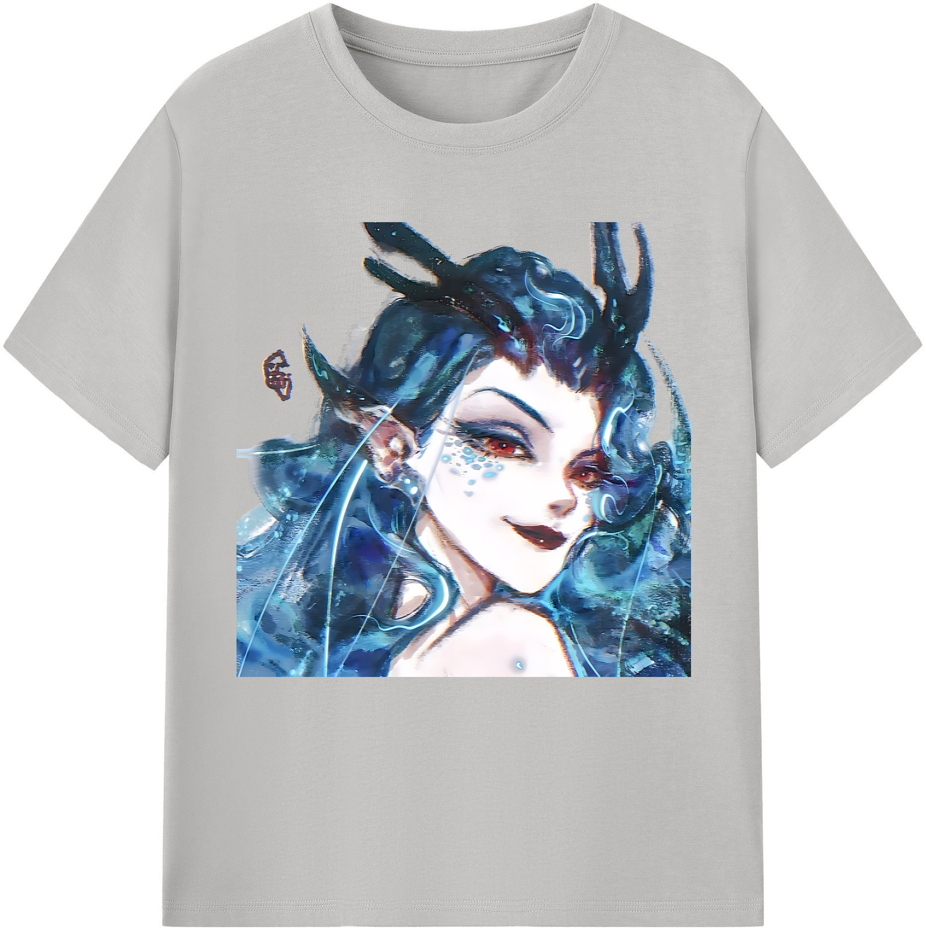 （画像用） Ne Zha 2 ナタ 魔童の大暴れ 綿100％半袖Tシャツ（フロントプリント）