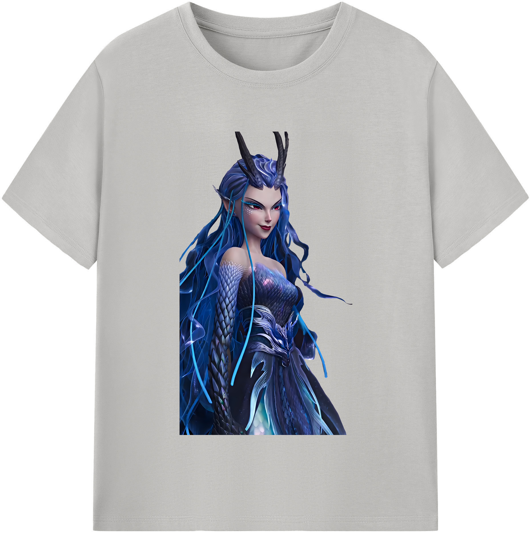 （画像用） Ne Zha 2 ナタ 魔童の大暴れ 綿100％半袖Tシャツ（フロントプリント）