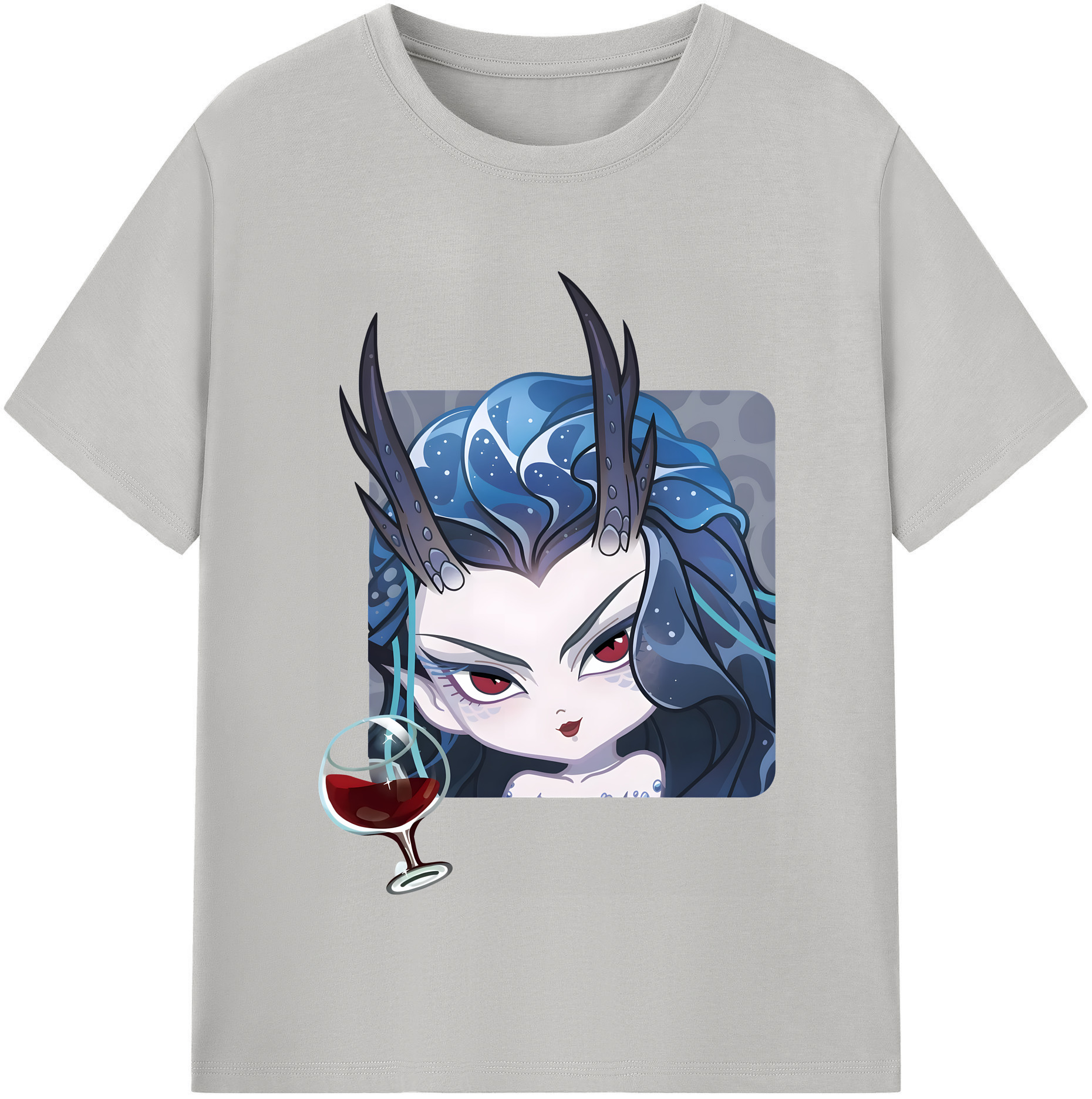 （画像用） Ne Zha 2 ナタ 魔童の大暴れ 綿100％半袖Tシャツ（フロントプリント）