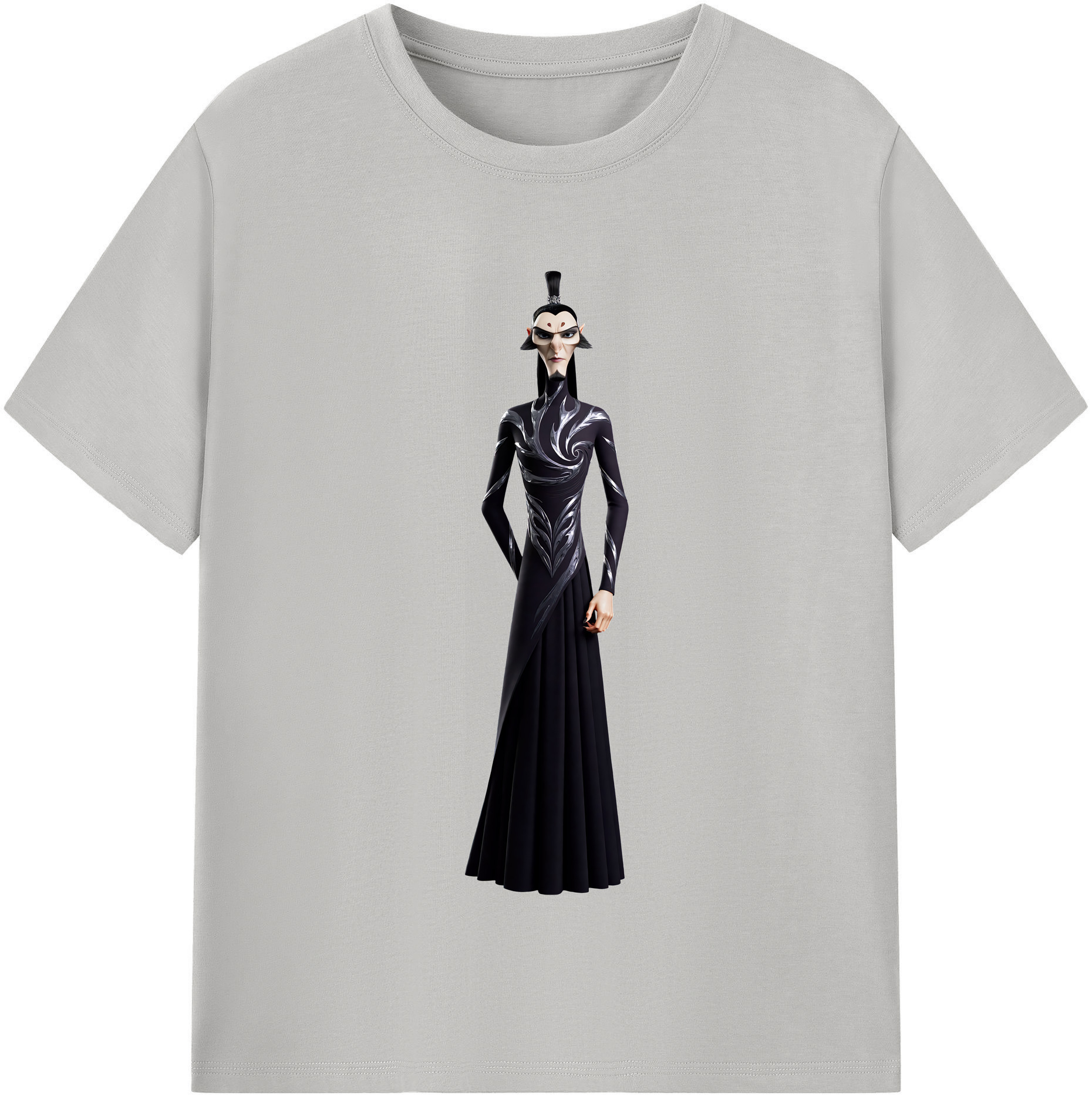 （画像用） Ne Zha 2 ナタ 魔童の大暴れ 綿100％半袖Tシャツ（フロントプリント）
