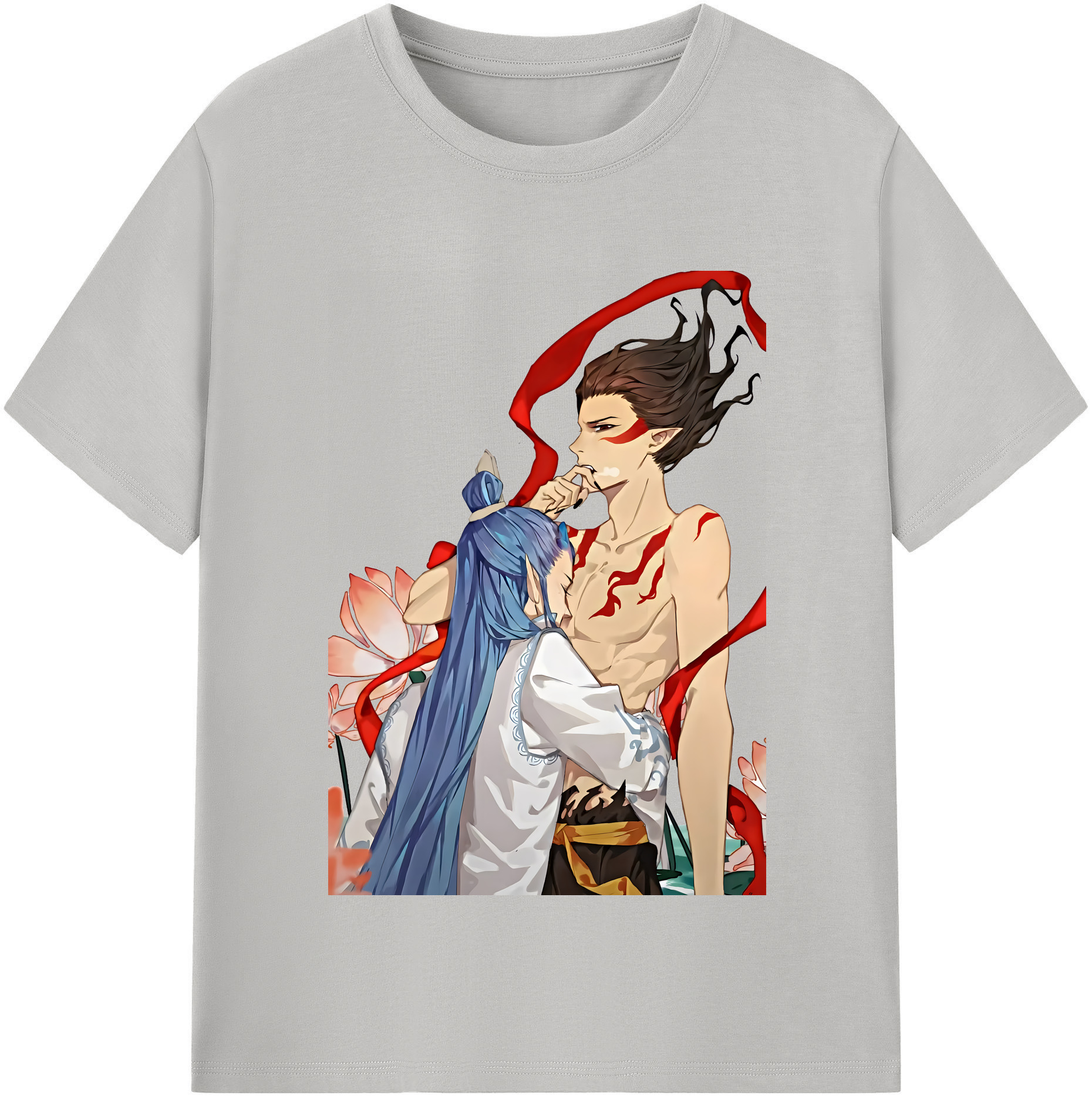 （画像用） Ne Zha 2 ナタ 魔童の大暴れ 綿100％半袖Tシャツ（フロントプリント）