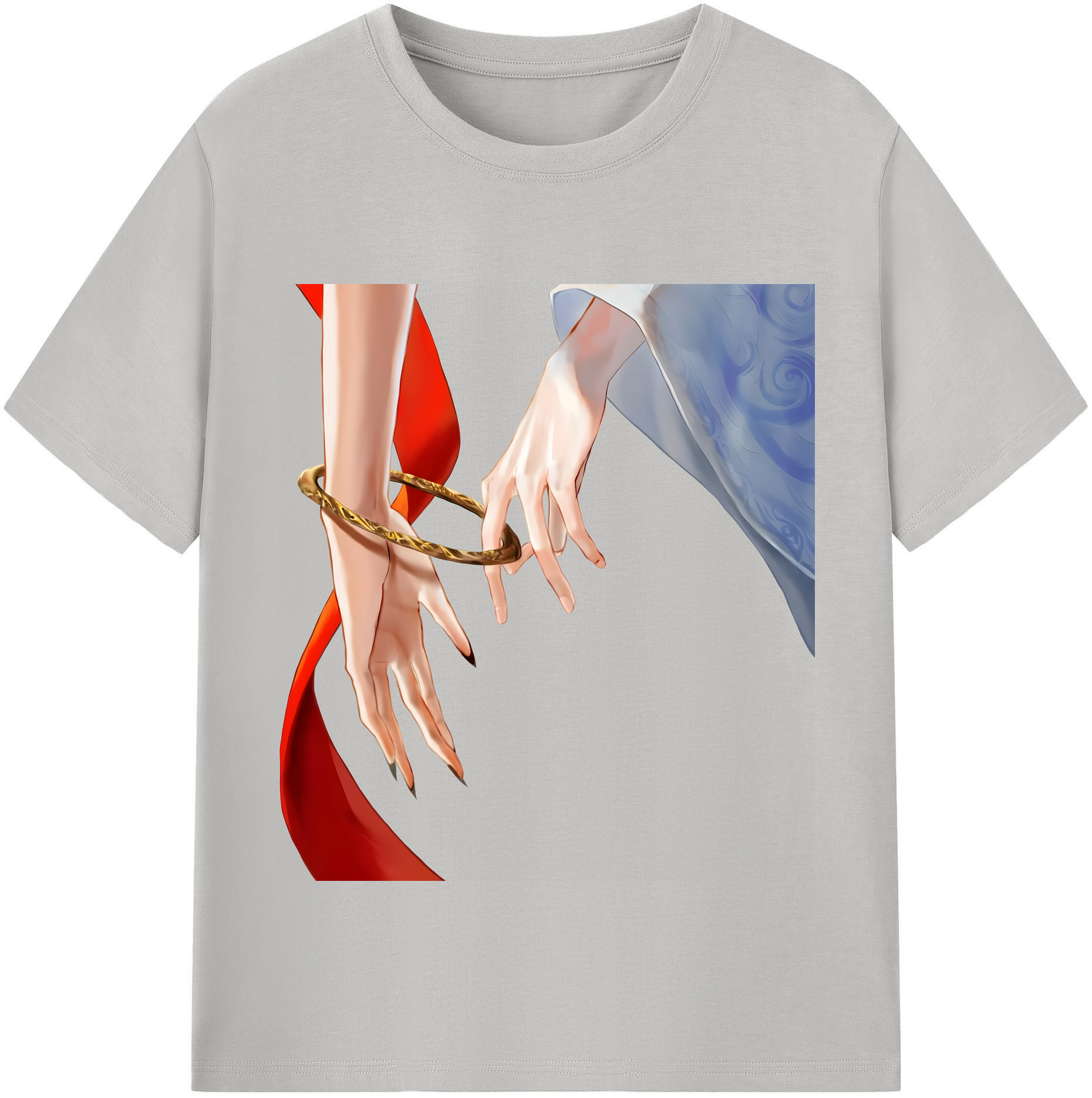 （画像用） Ne Zha 2 ナタ 魔童の大暴れ 綿100％半袖Tシャツ（フロントプリント）