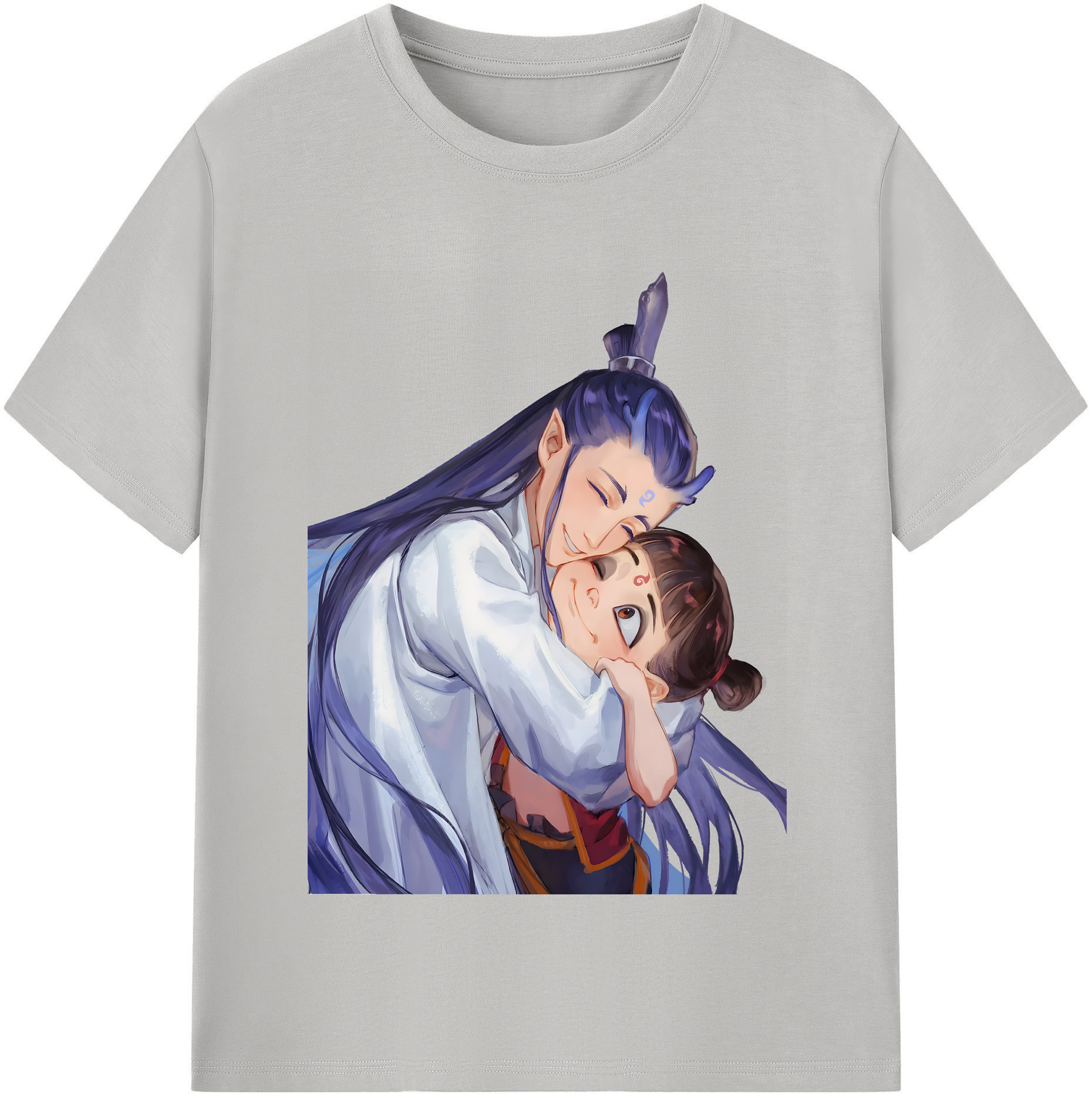 （画像用） Ne Zha 2 ナタ 魔童の大暴れ 綿100％半袖Tシャツ（フロントプリント）